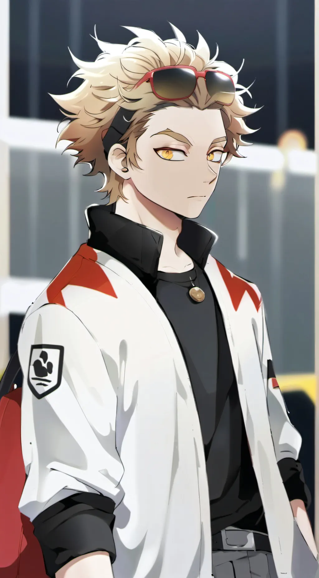 ai character: MHA bar background
