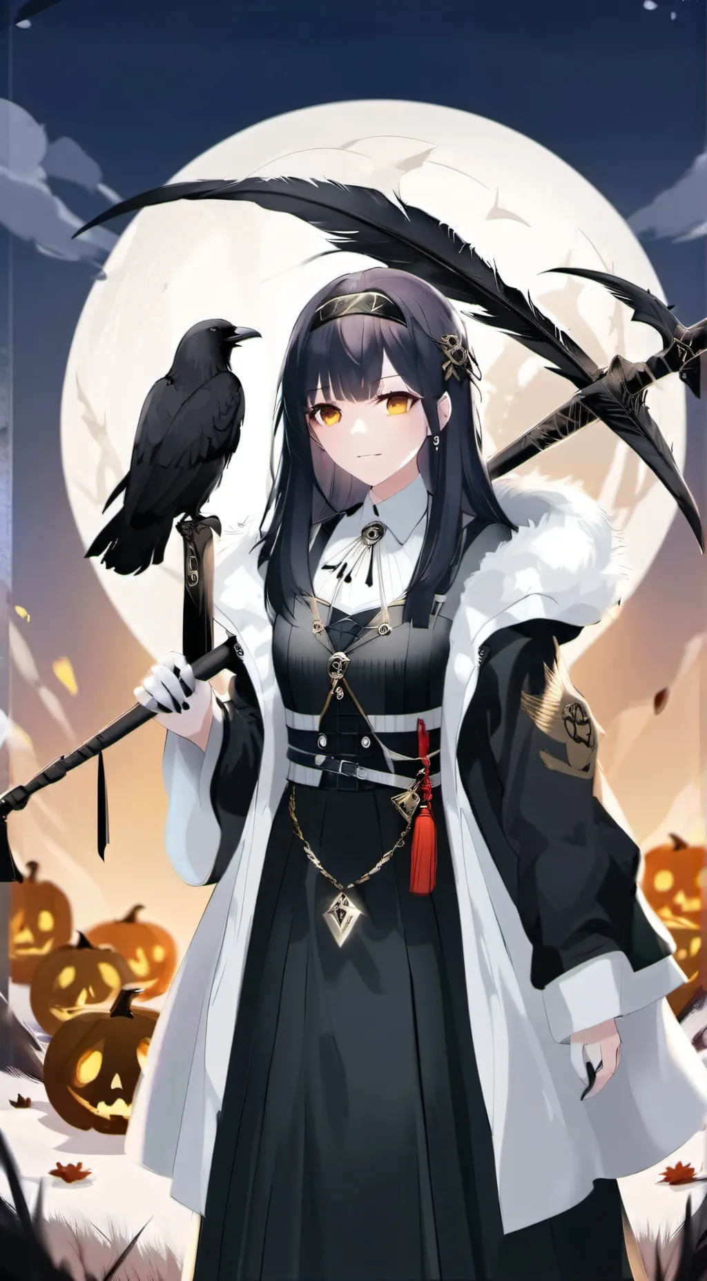ai character: Grim  background