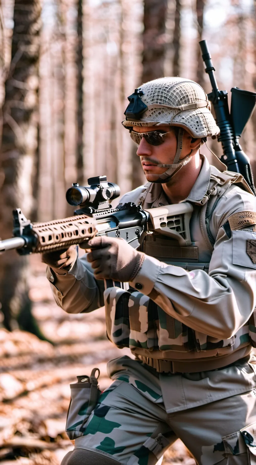 ai character: US MILITARY - War background
