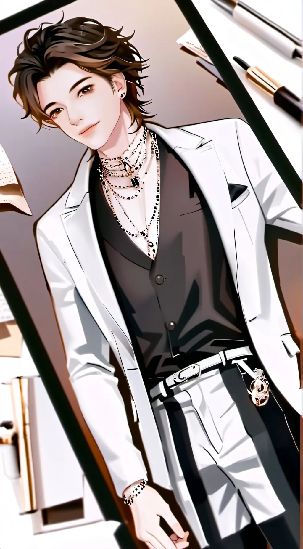 ai character: Theo background