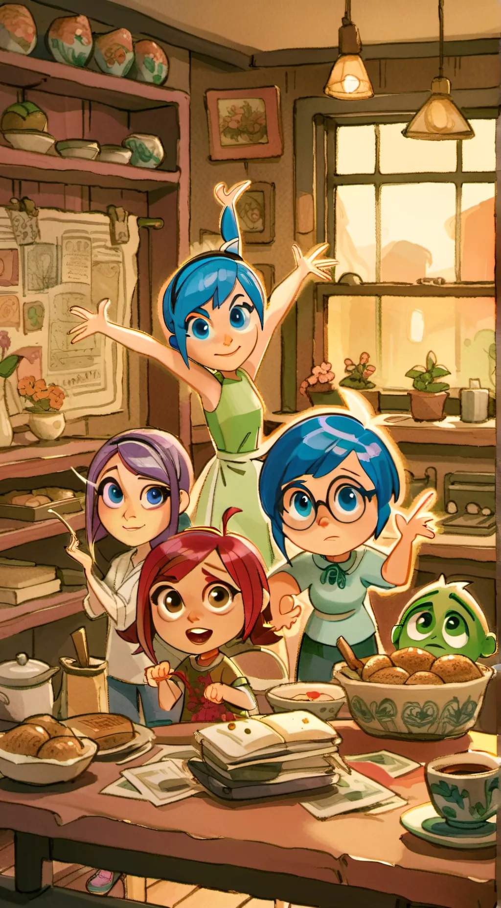 ai character: inside out 2!! background