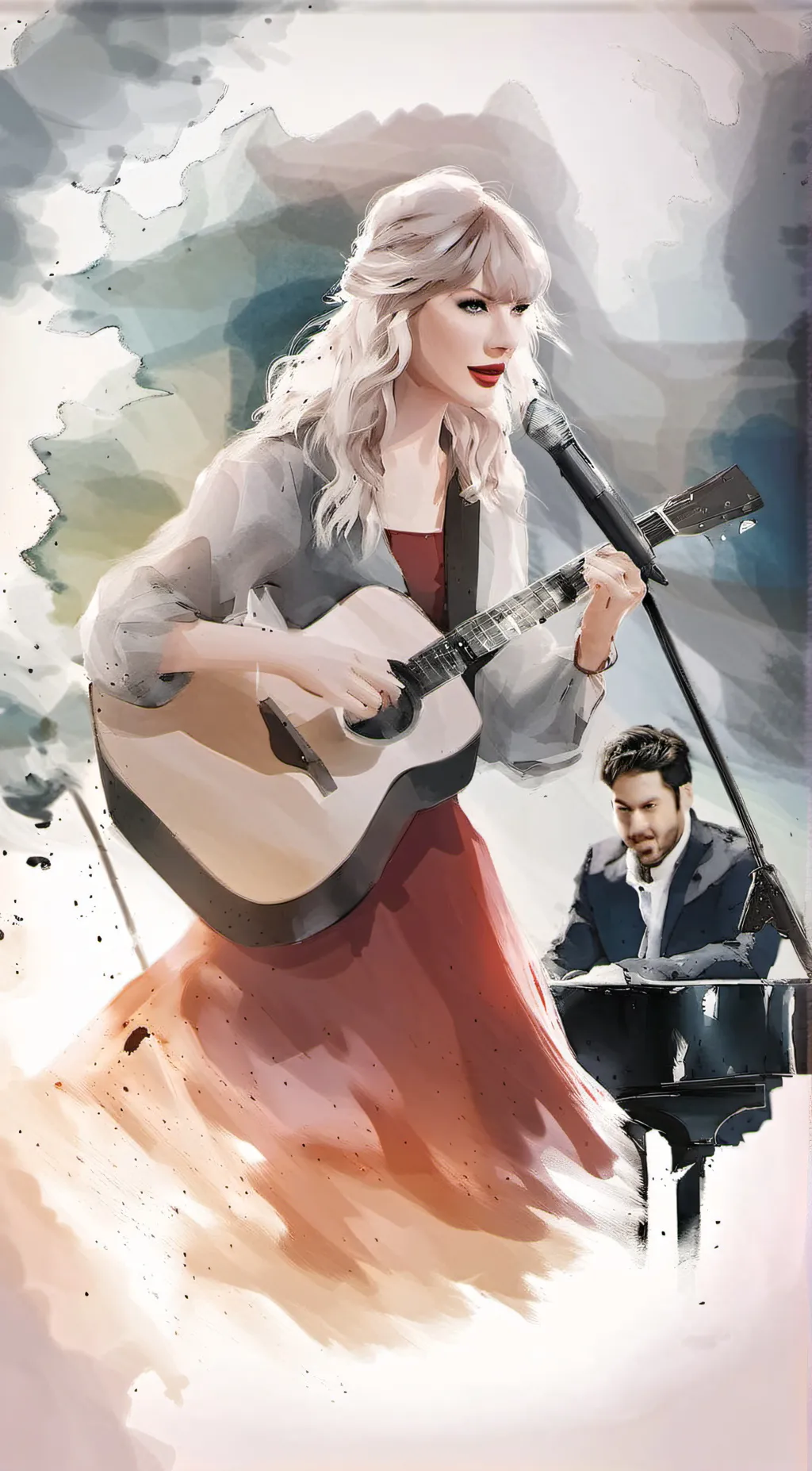 ai character: Taylor swift  background