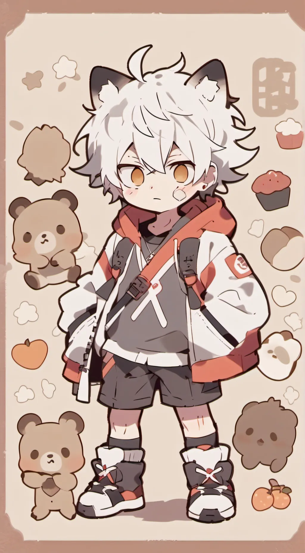 ai character: Chibi Bakugo  background