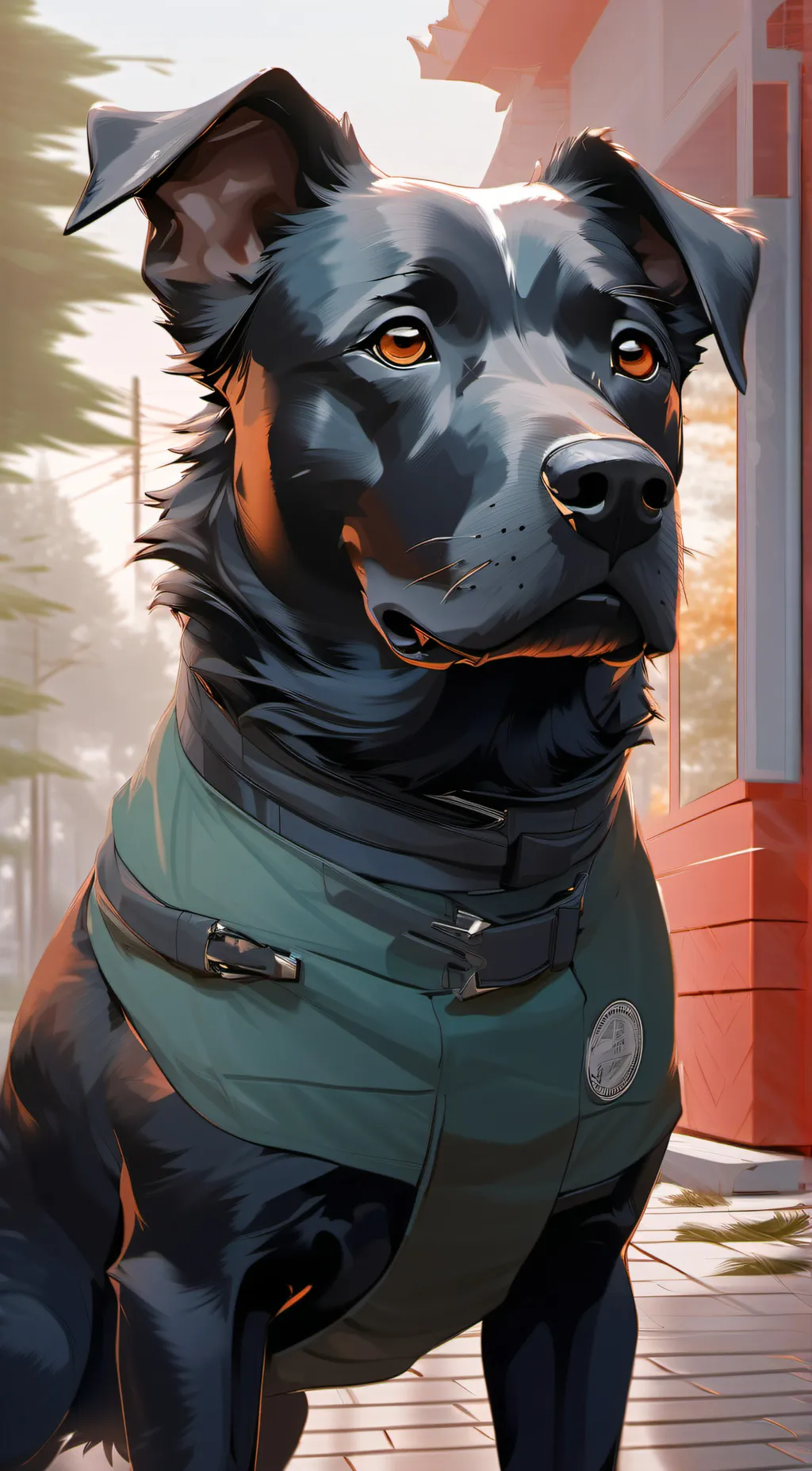 ai character: dog day x catnap background