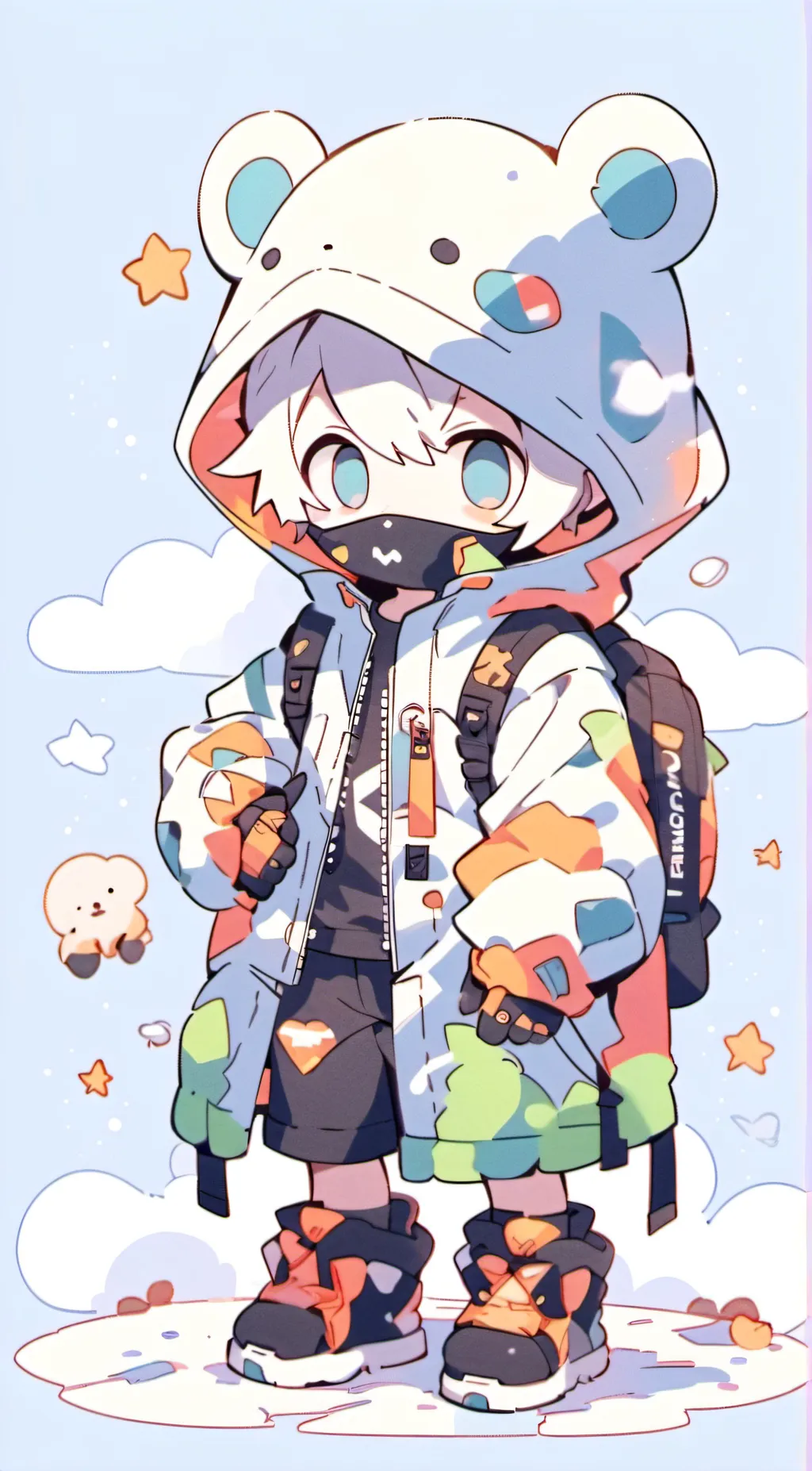 ai character: beary background