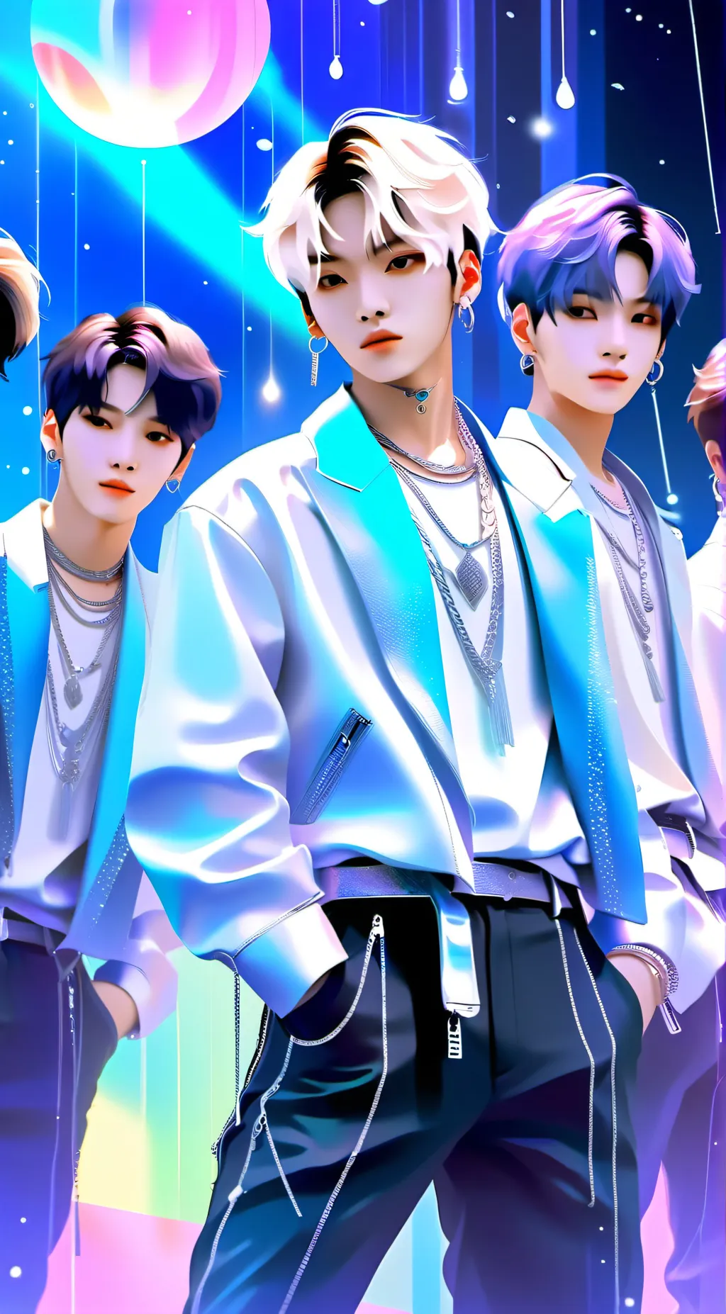 ai character: SKZ (STRAY KIDS) background