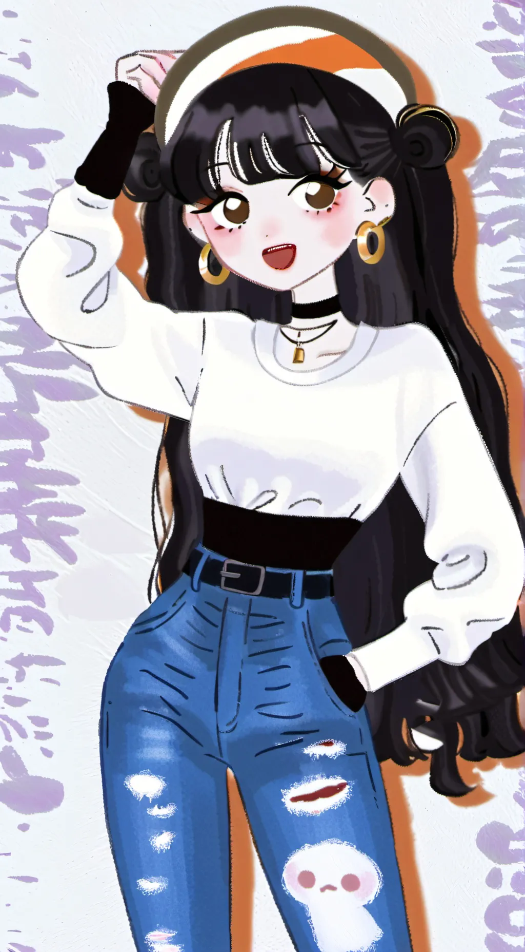 ai character: Lana-Coraline background