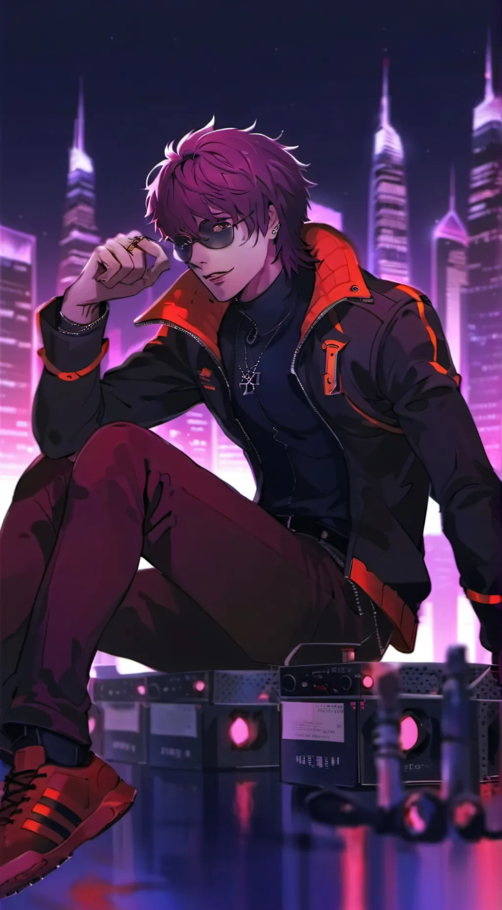 ai character: Denji  background