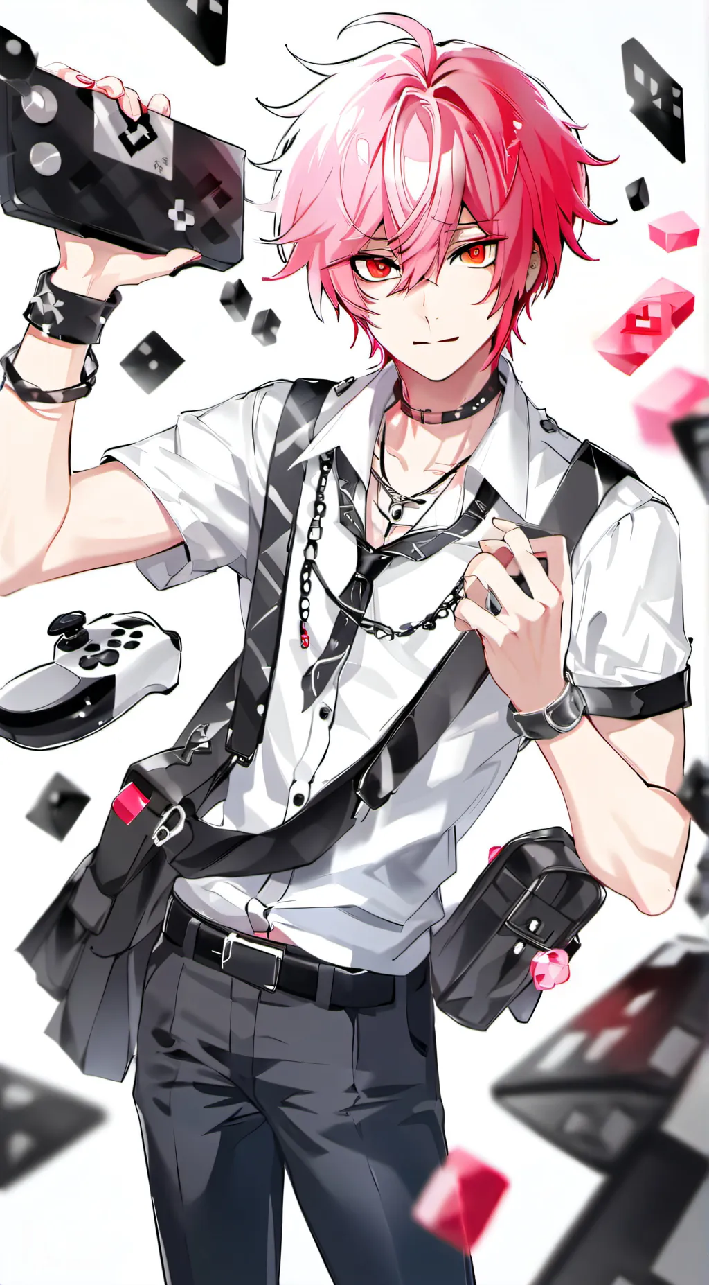 ai character: pinky background