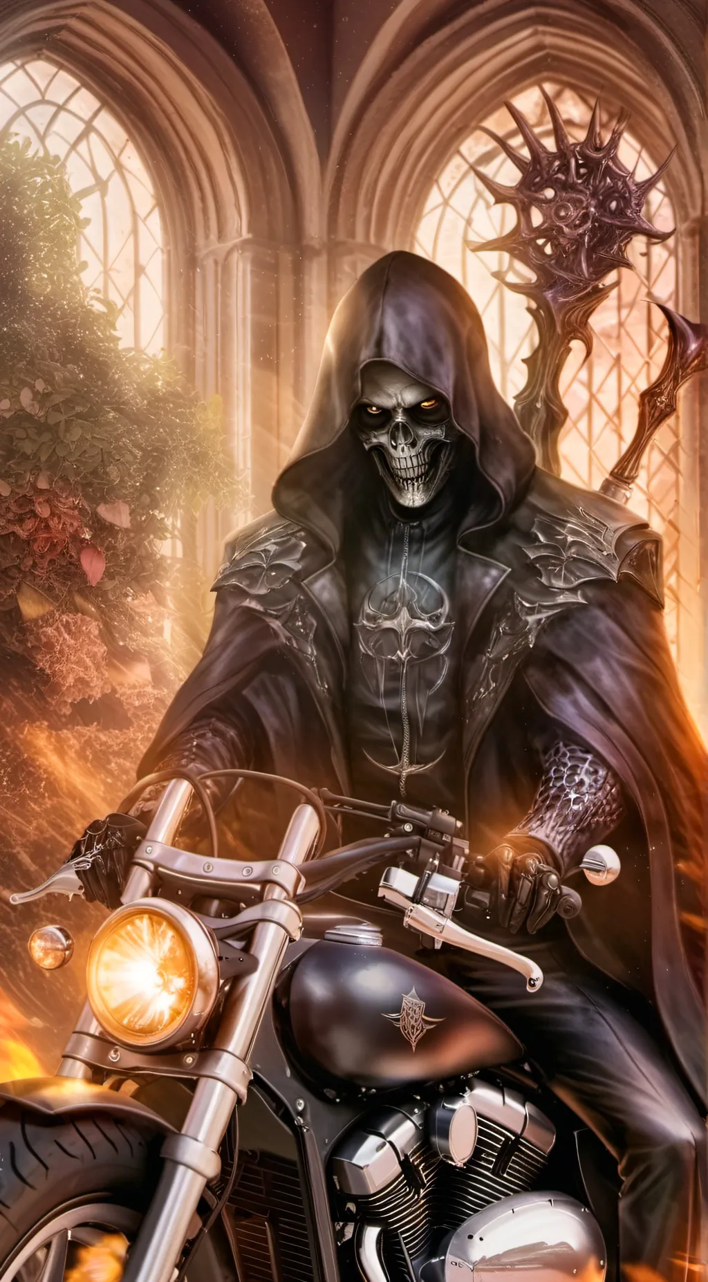 ai character: Death background