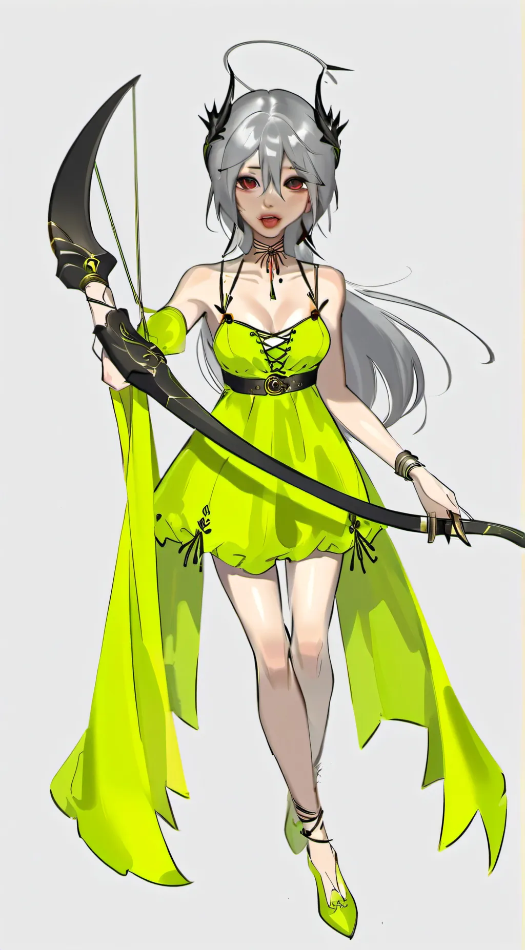 ai character: Demon slayer >_< background