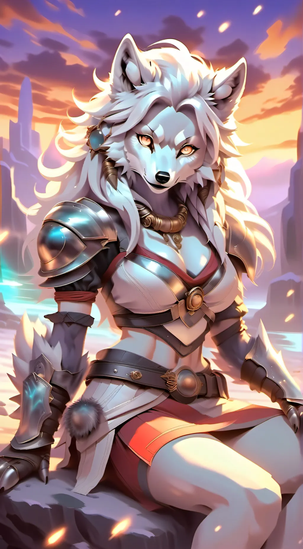 ai character: Auora background