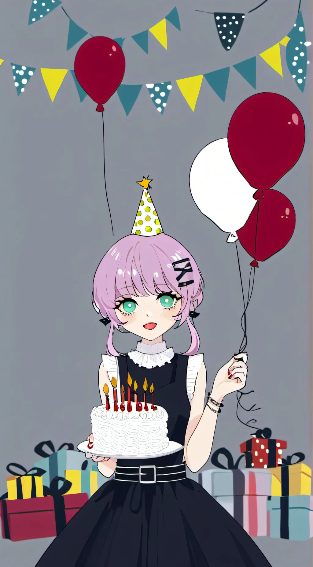 ai character: rose background