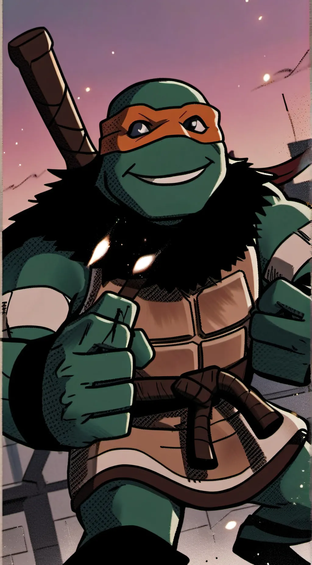 ai character: Michelangelo background