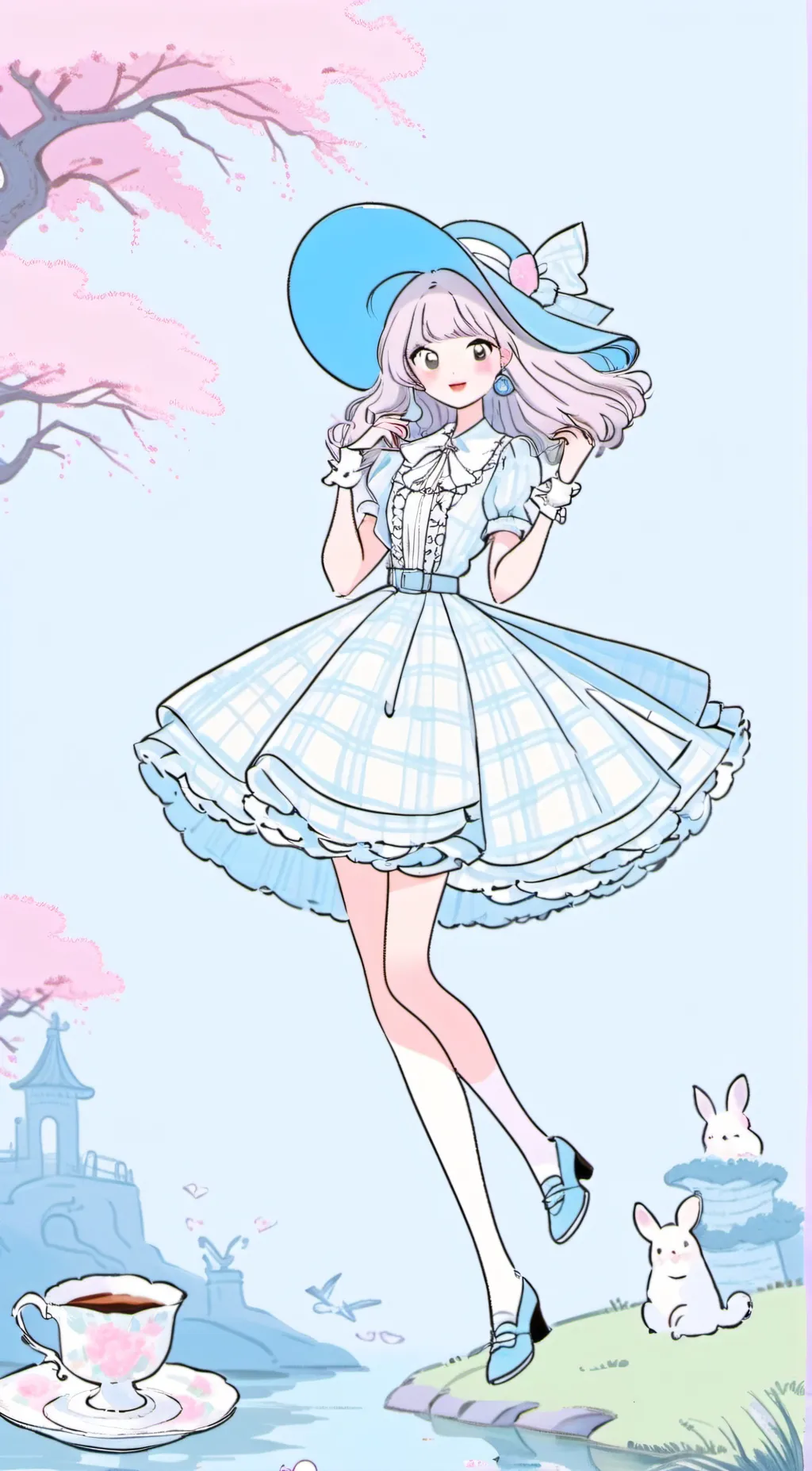 ai character: <—~Alice~—> background