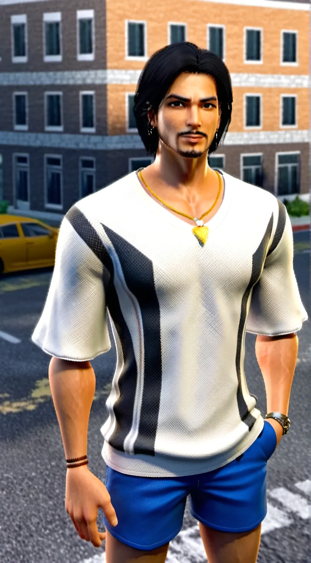ai character: Jeffrey  background