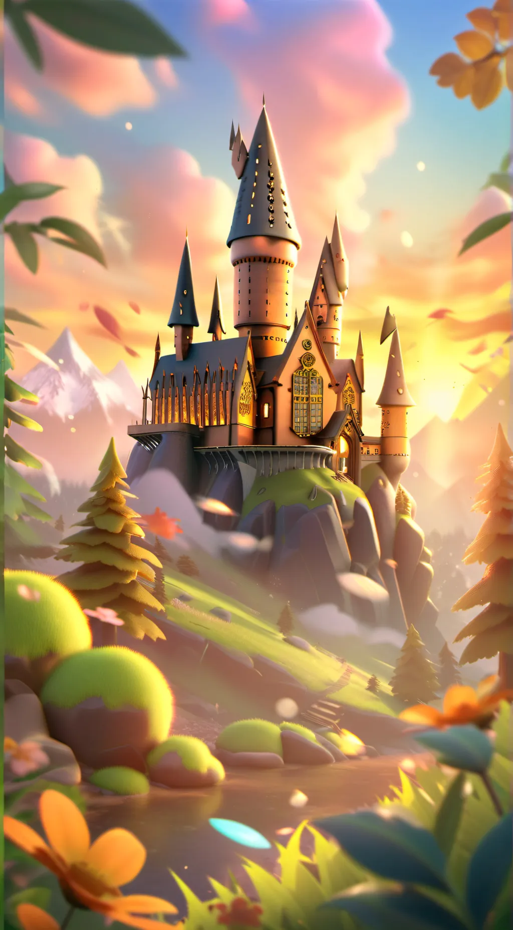 ai character: hogwarts background