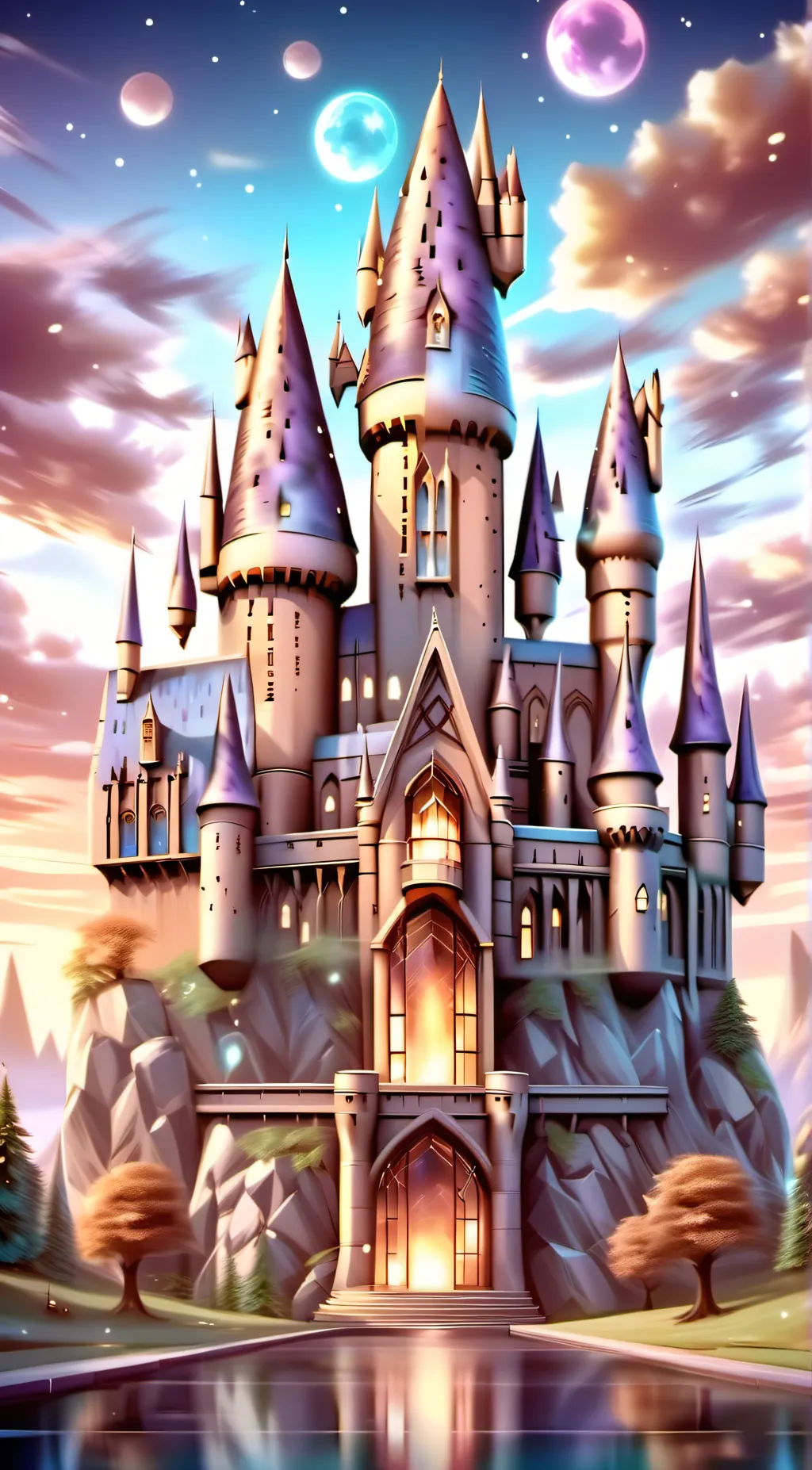 ai character: Hogwarts background