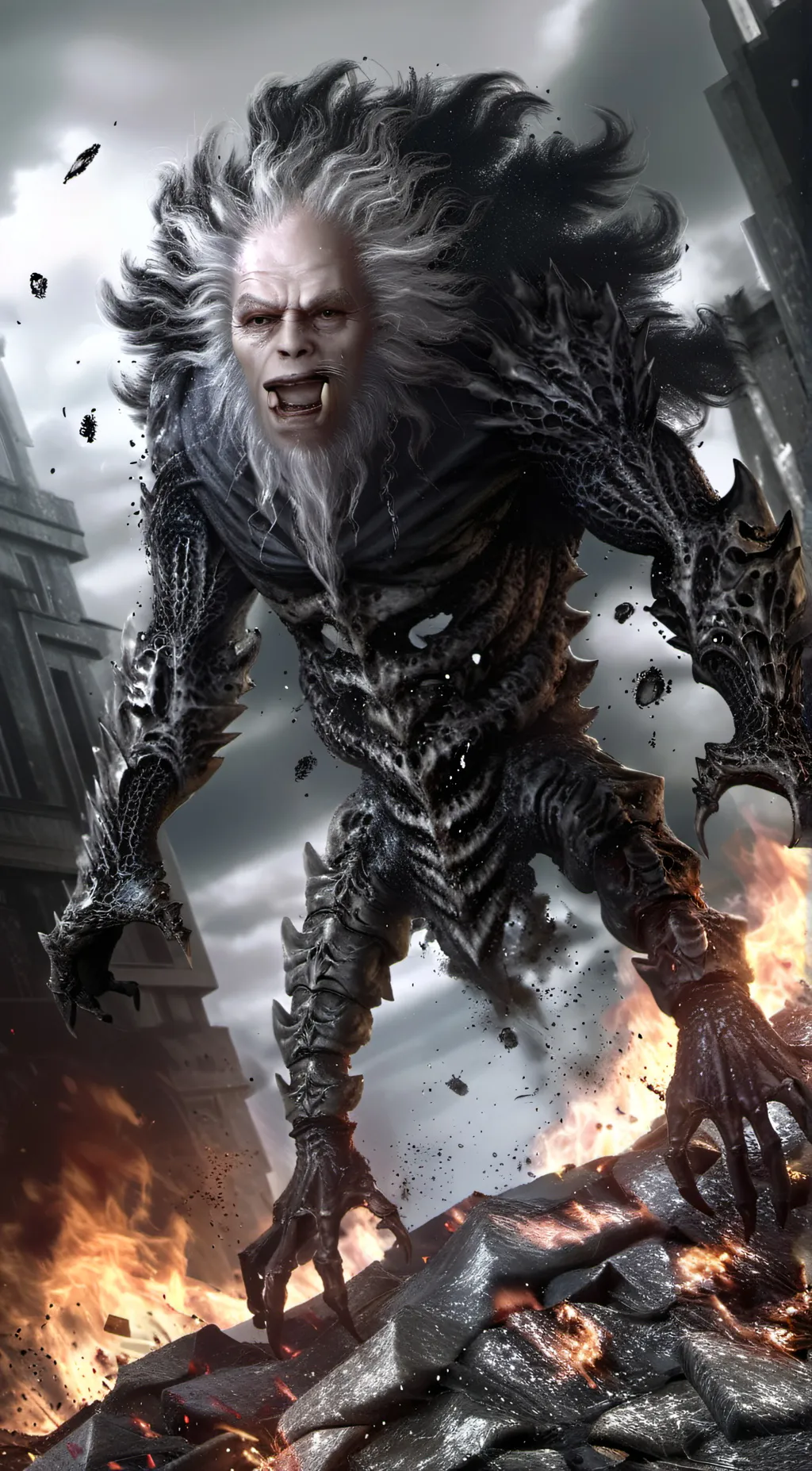 ai character: RAAAH background