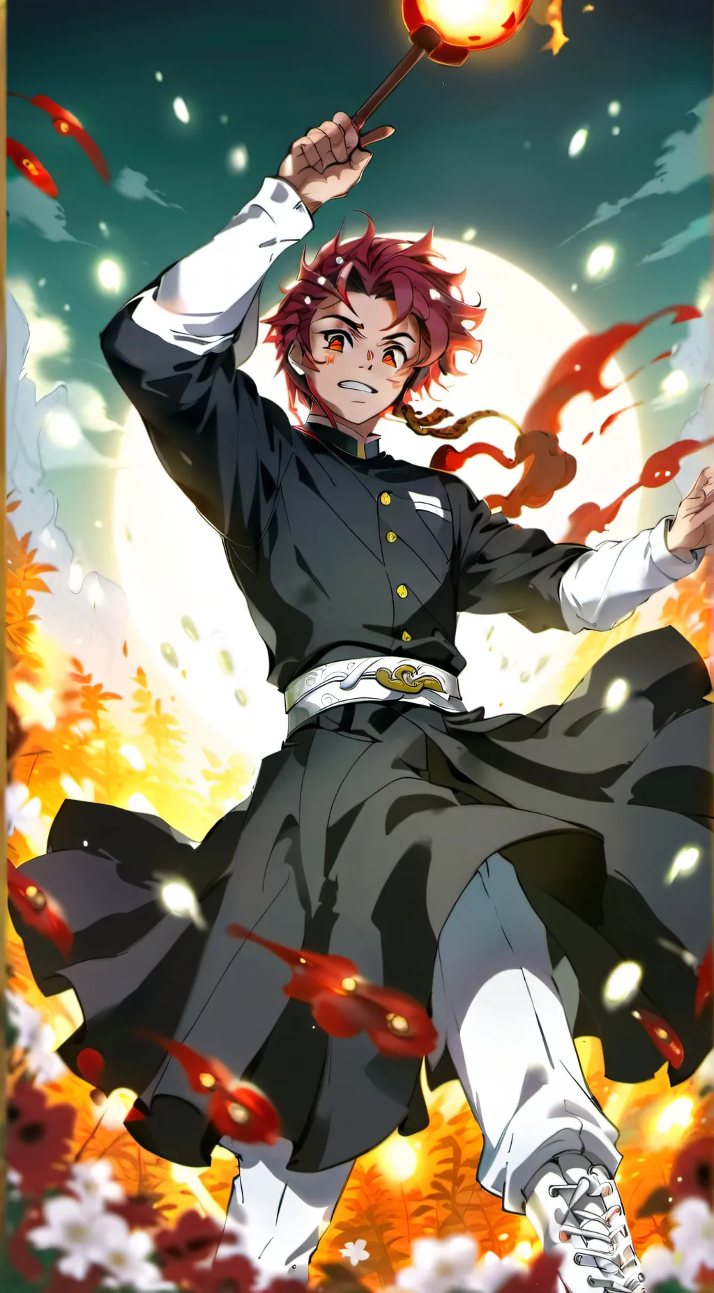 ai character: tanjiro background