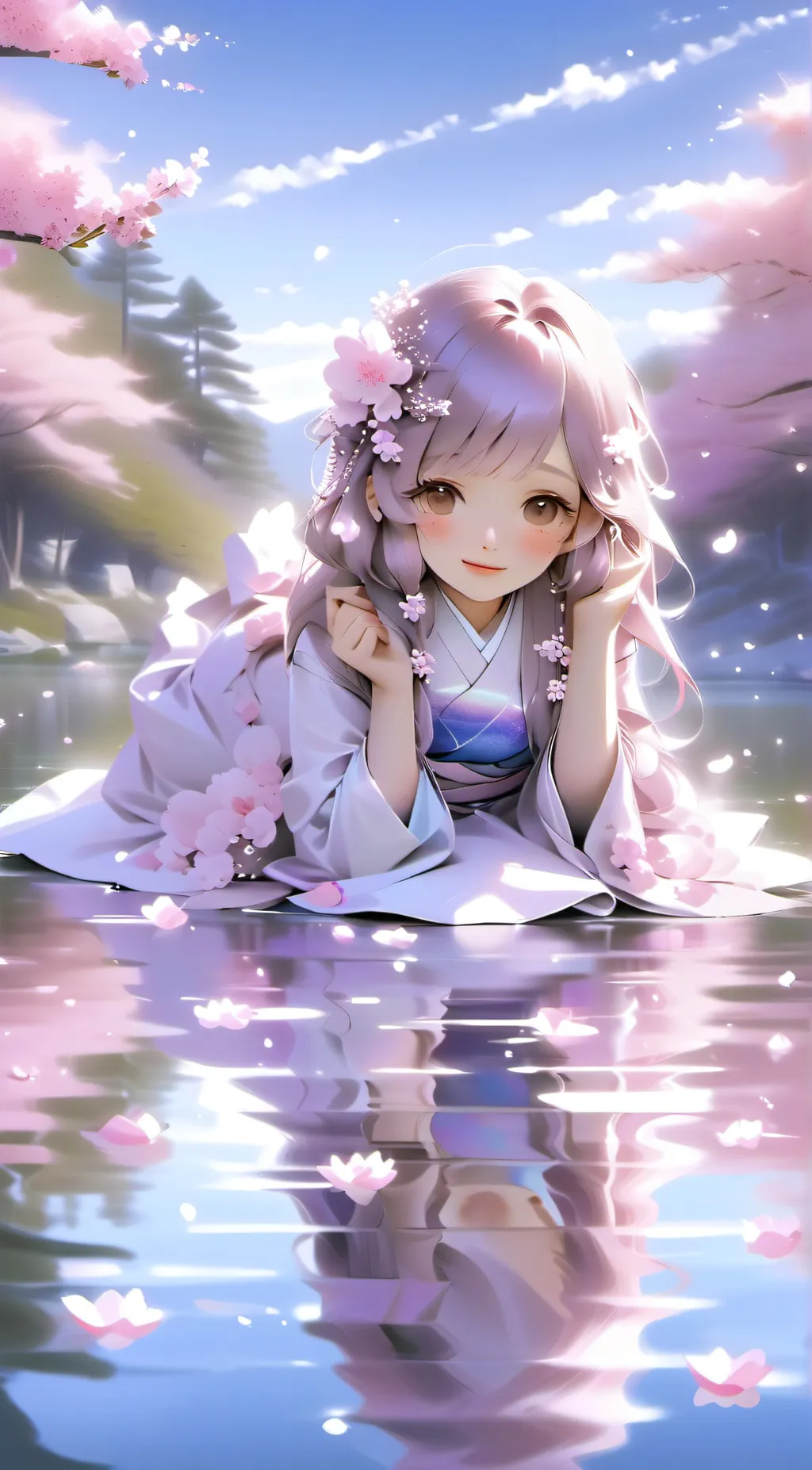ai character: Sakura background