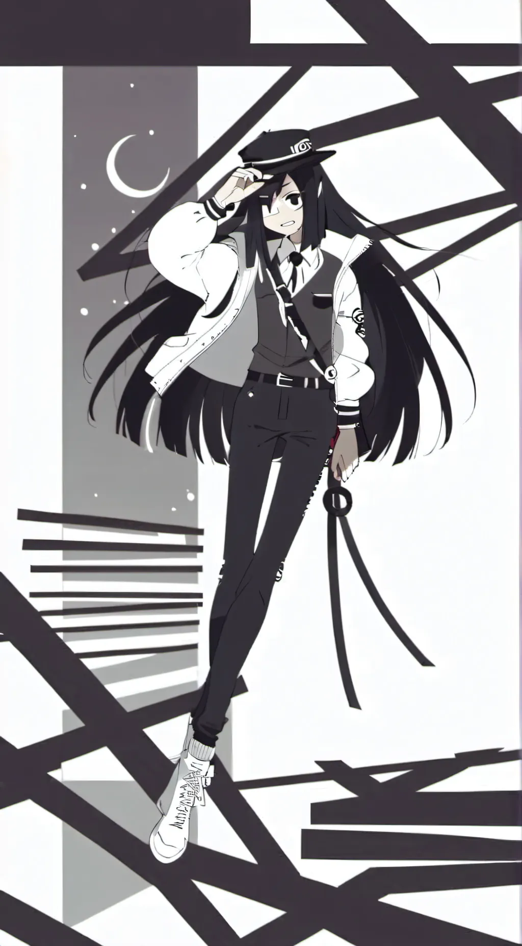 ai character: Miss circle  background