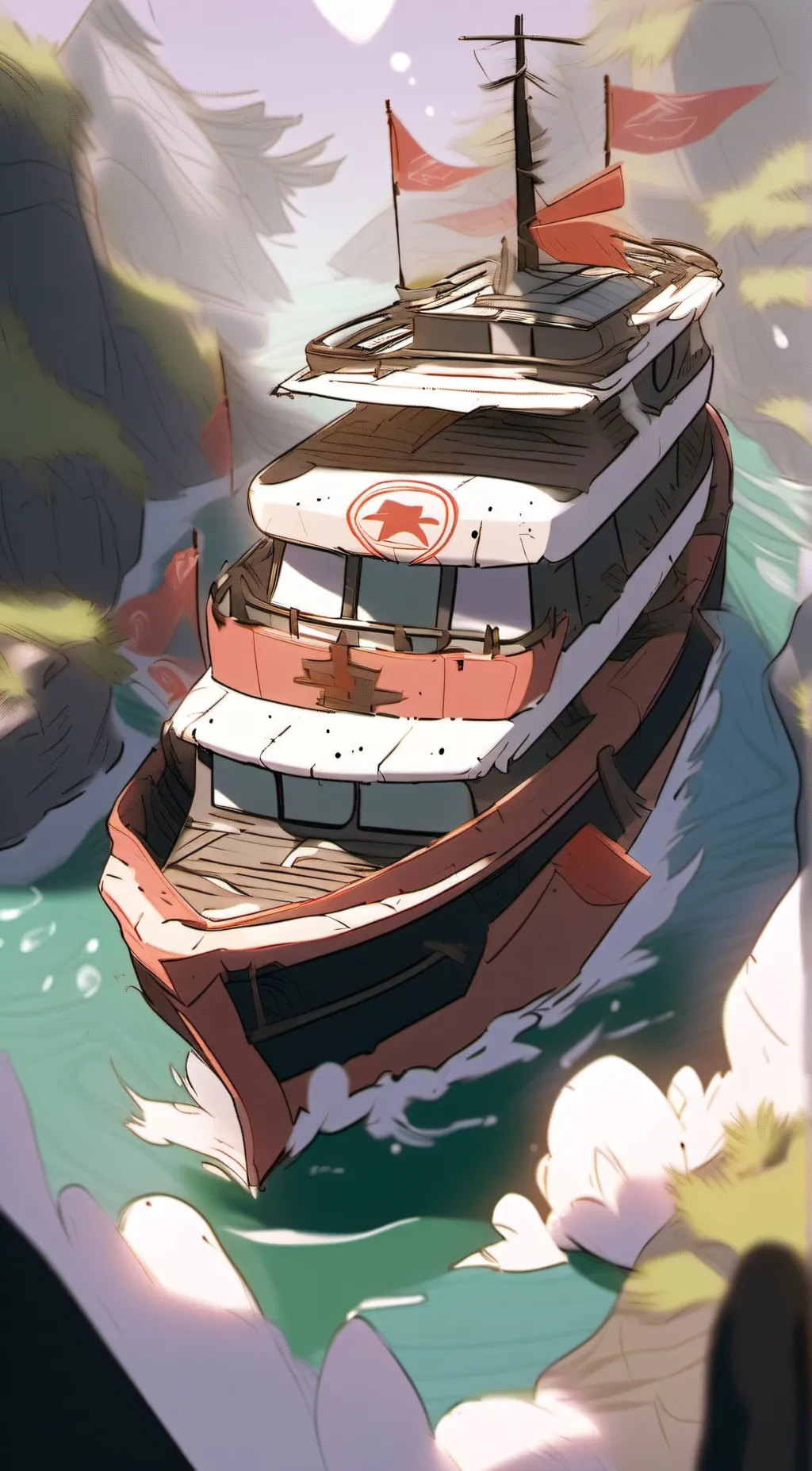 ai character: Hazbin Cruise background