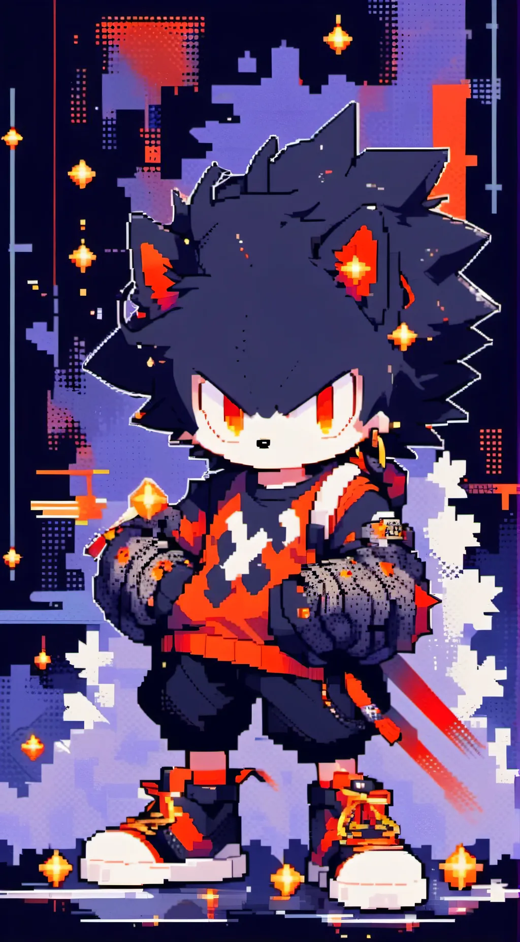ai character: Shadow  background