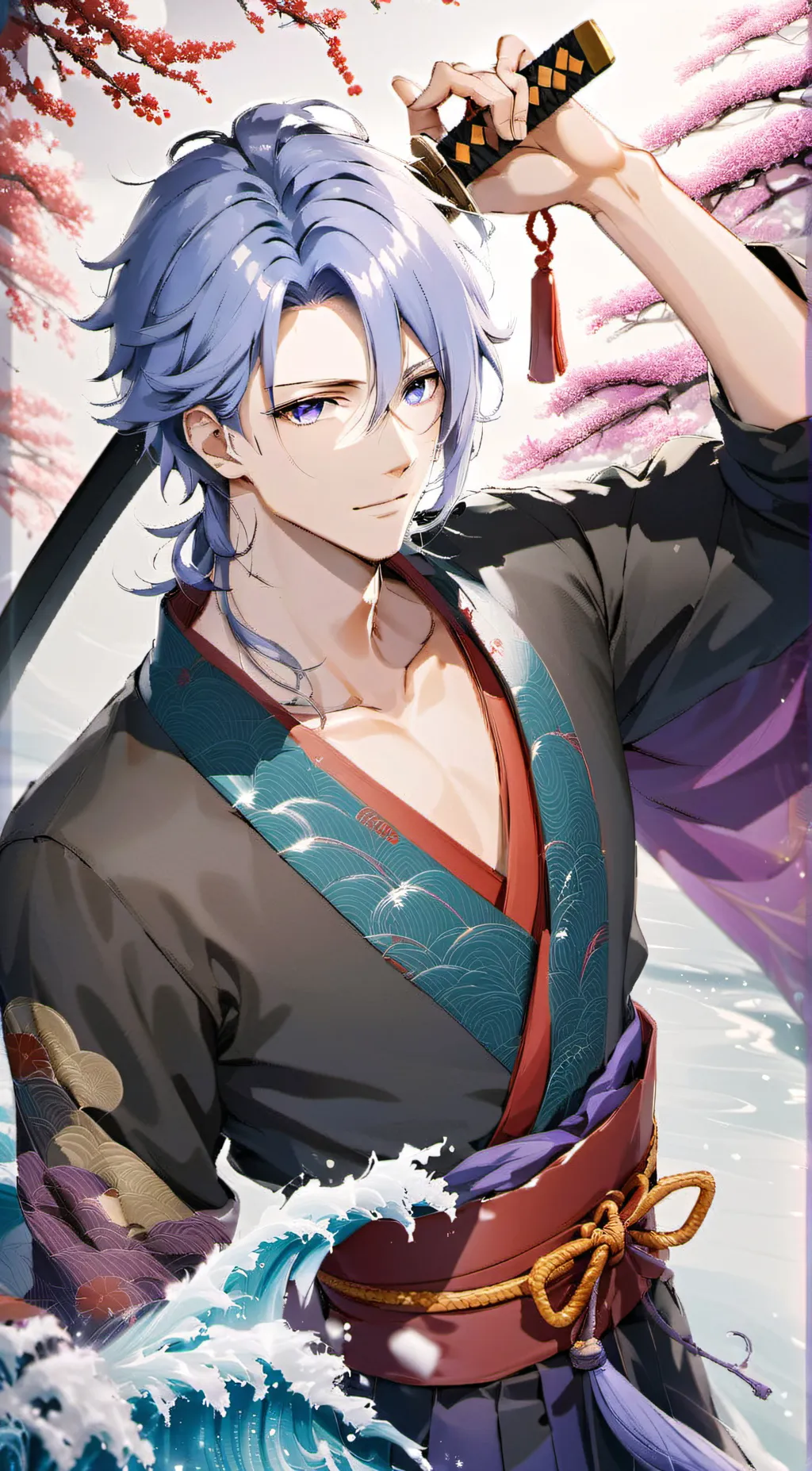 ai character:  Kamisato Ayato  background