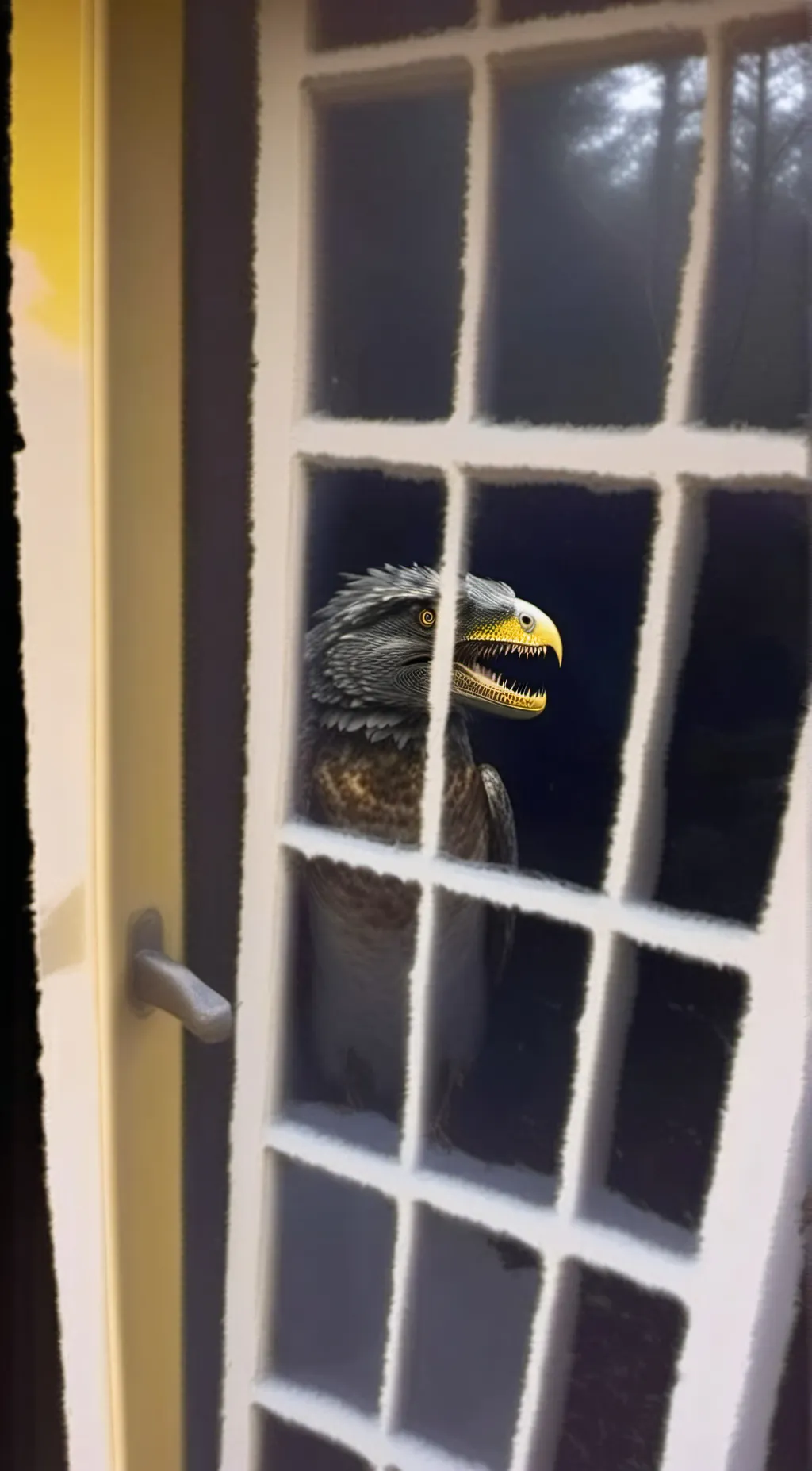 ai character: Weird bird  background