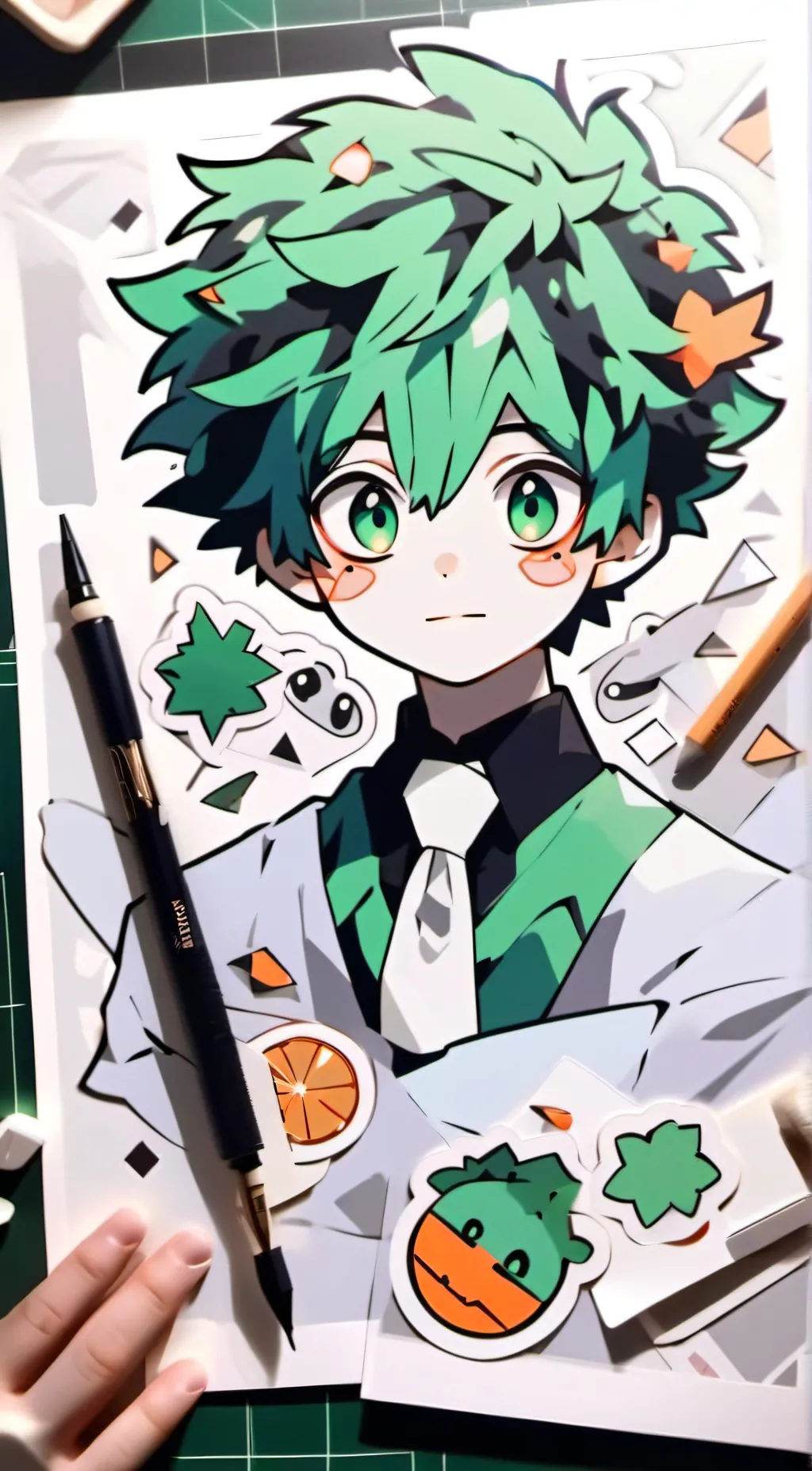 ai character: Bakudeku background