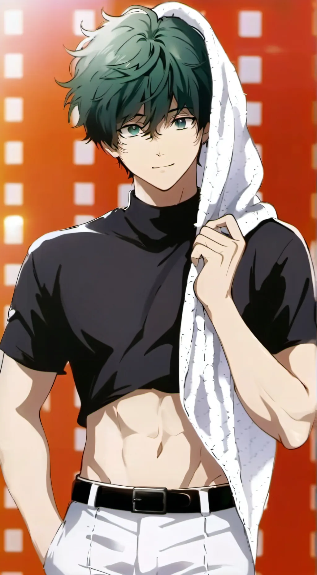 ai character: IZUKU MIDORYIA background