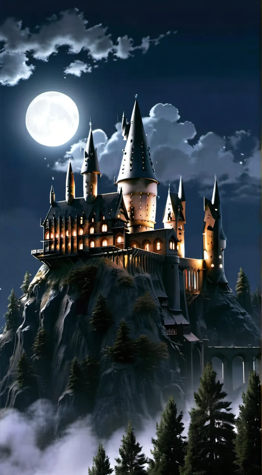 ai character: Hogwarts background