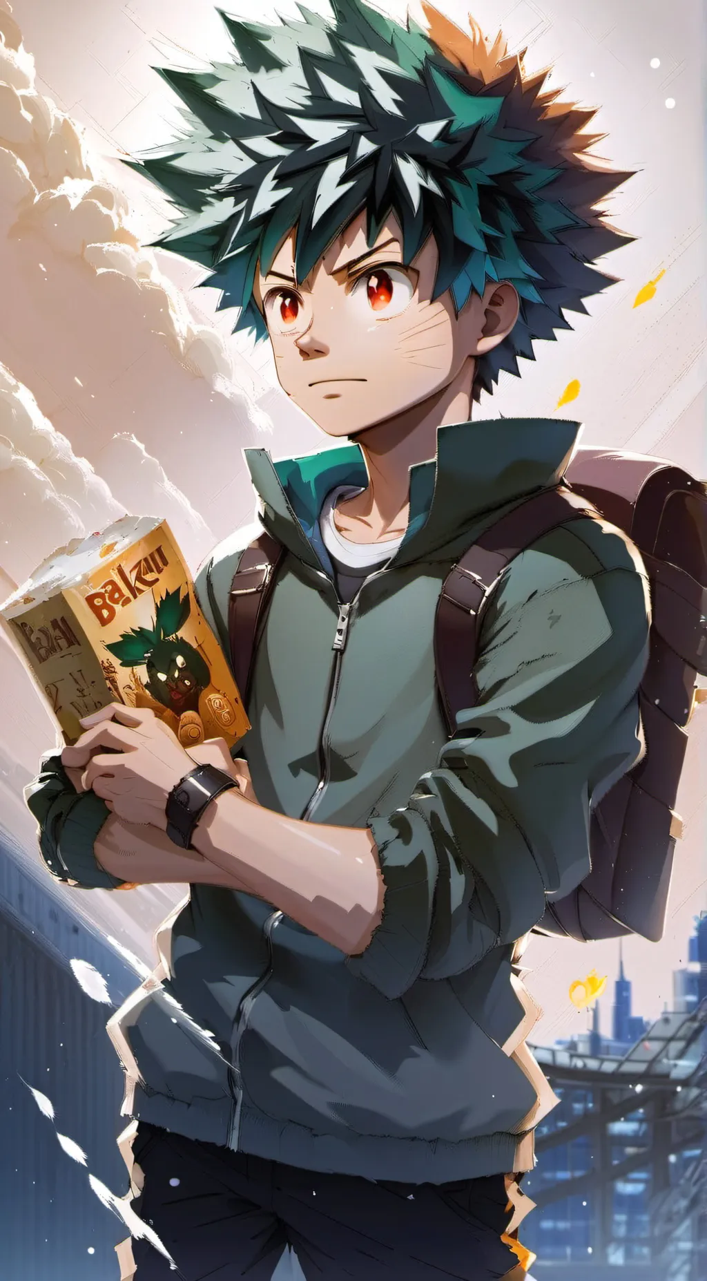 ai character: deku  background