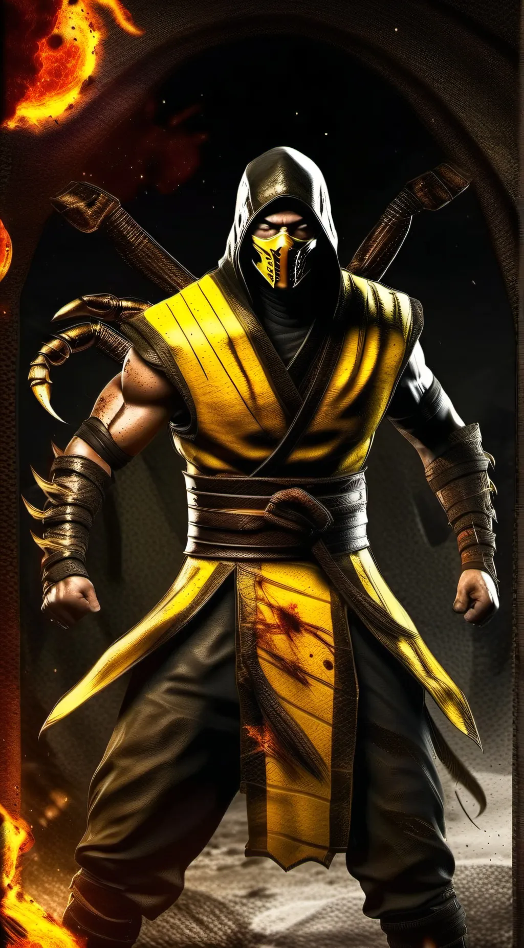 ai character: Scorpion background