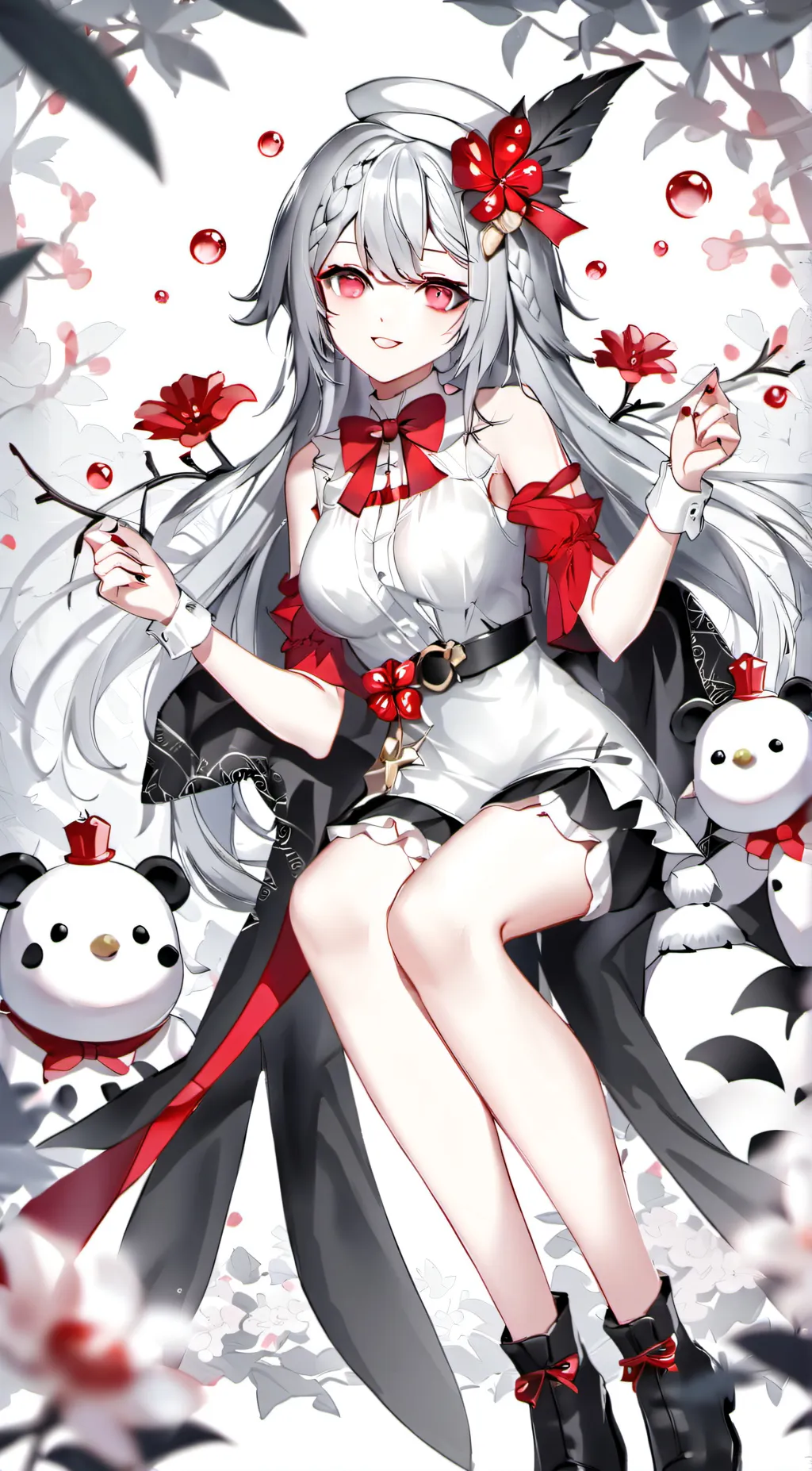 ai character: moon background