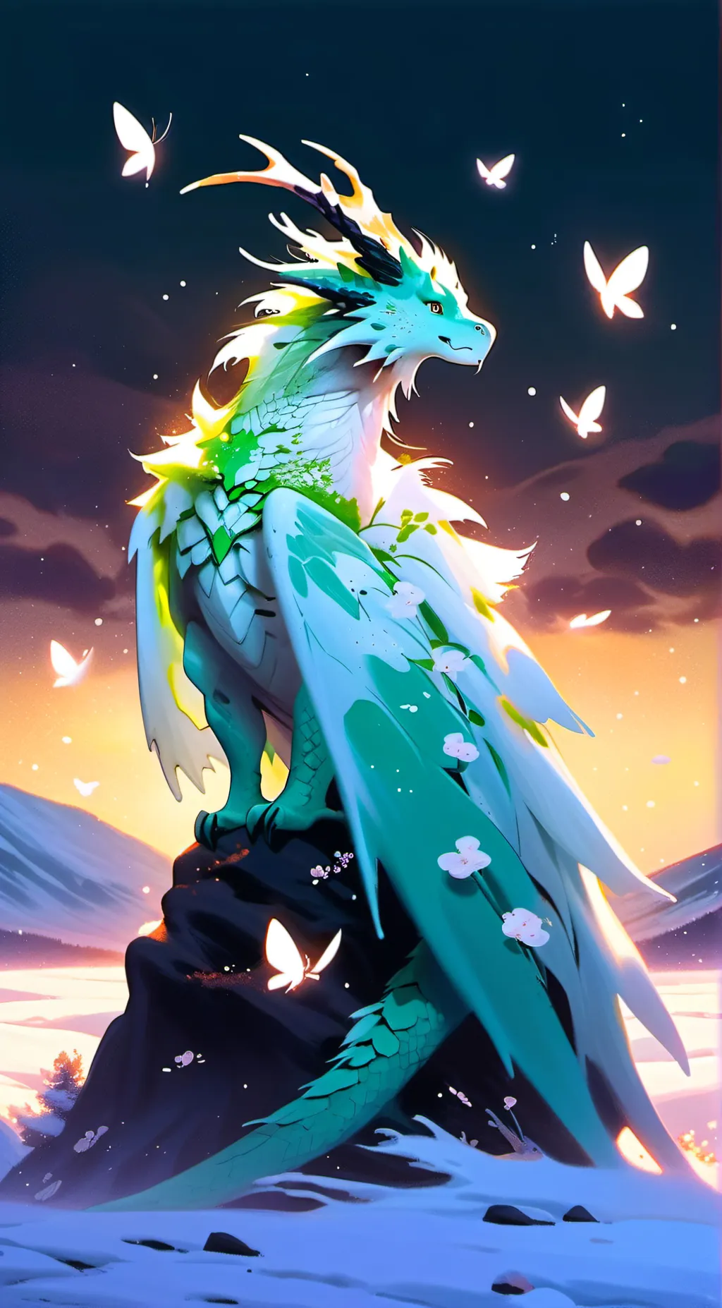 ai character: Evergreen background