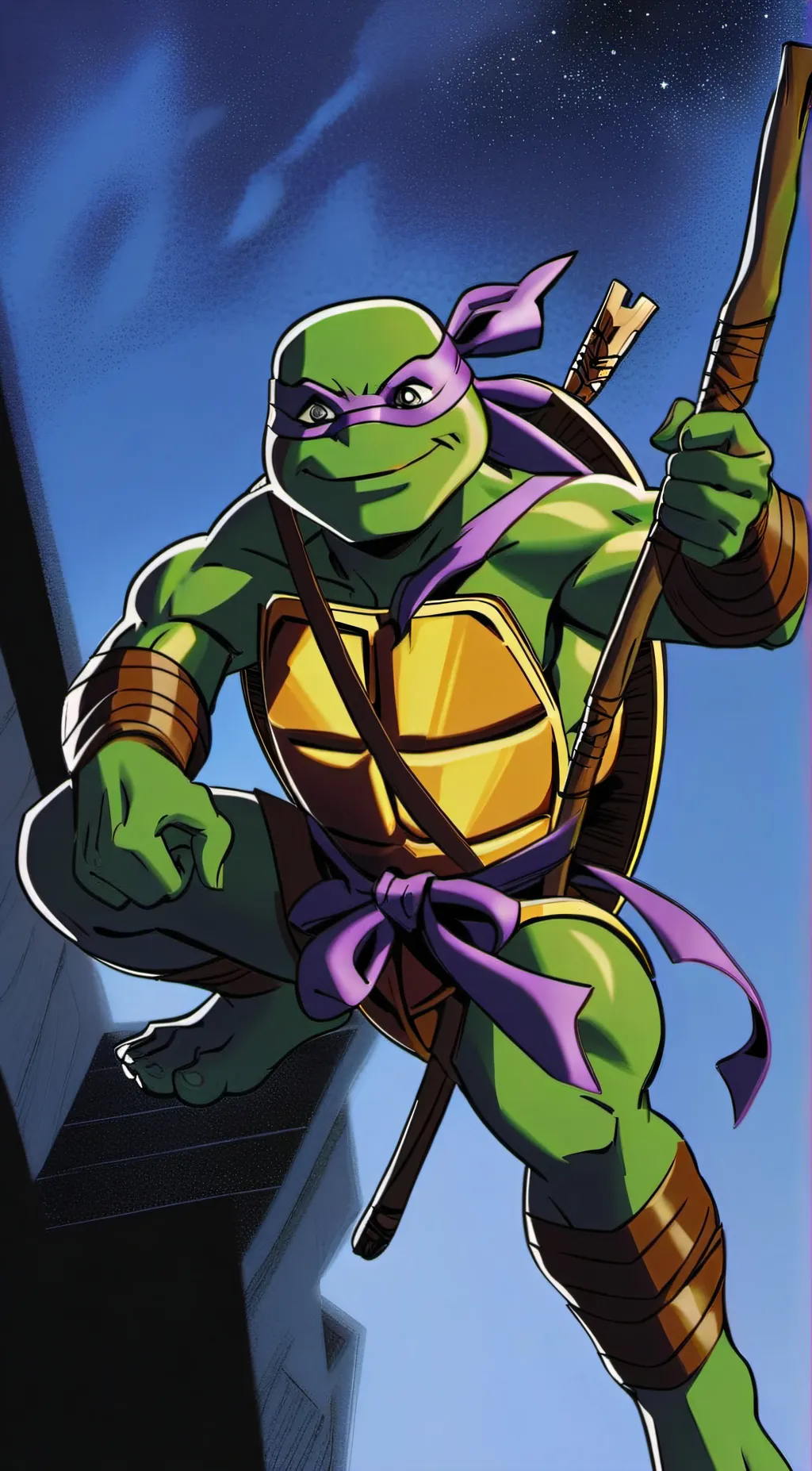ai character: Donatello  background