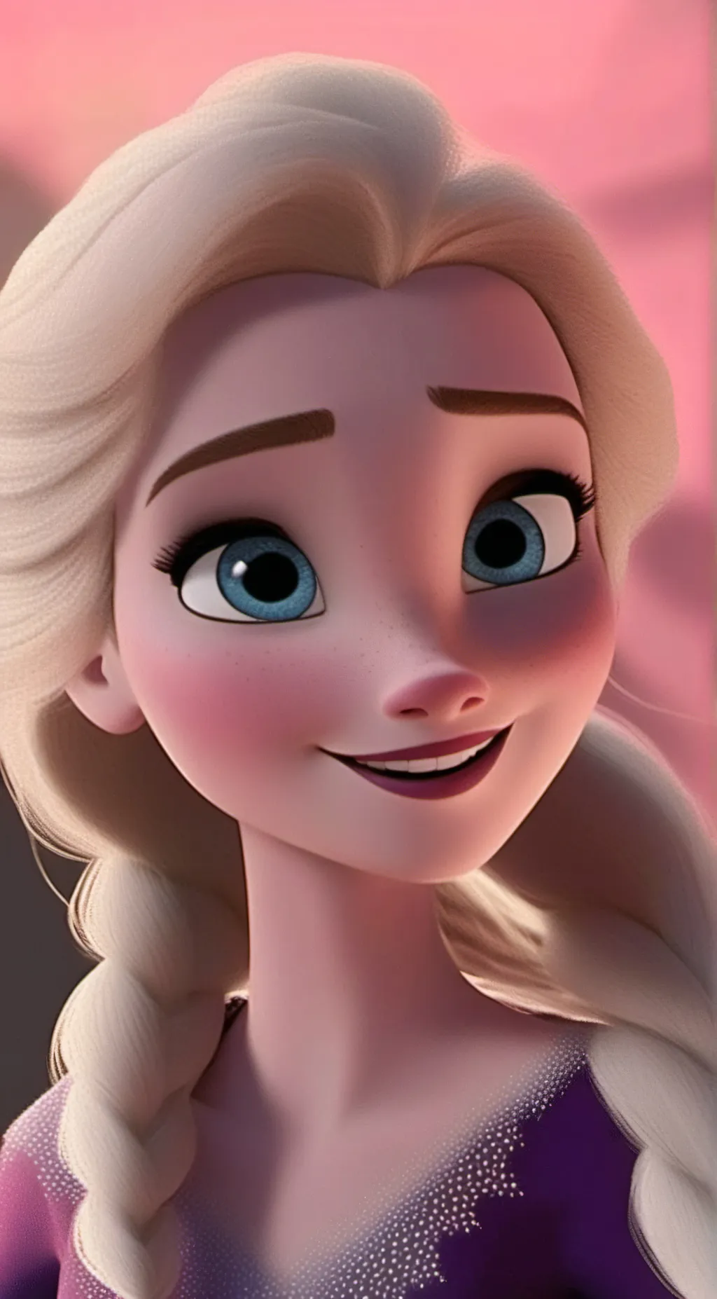 ai character: Queen Elsa  background