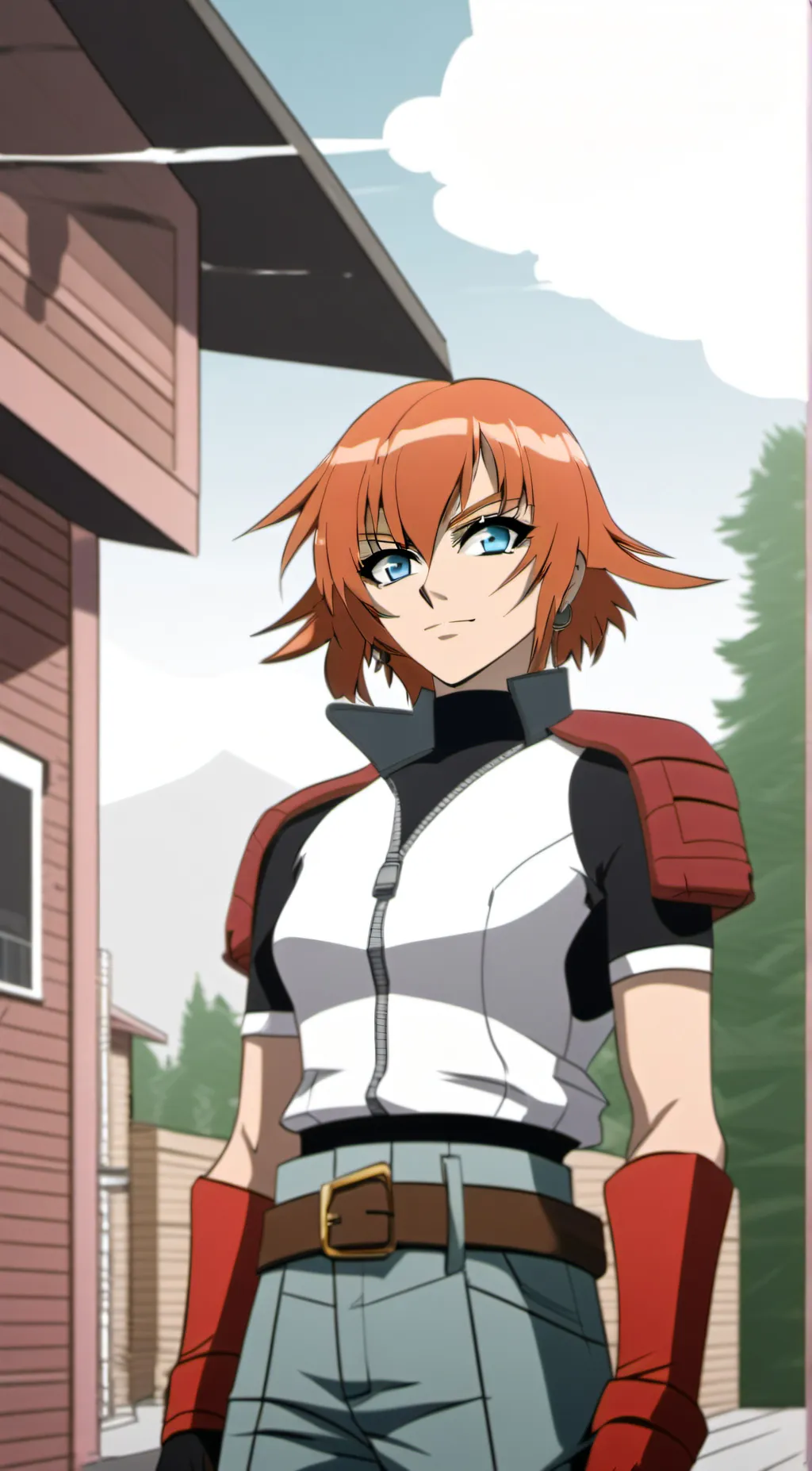 ai character: Mira Fermin/Clay background