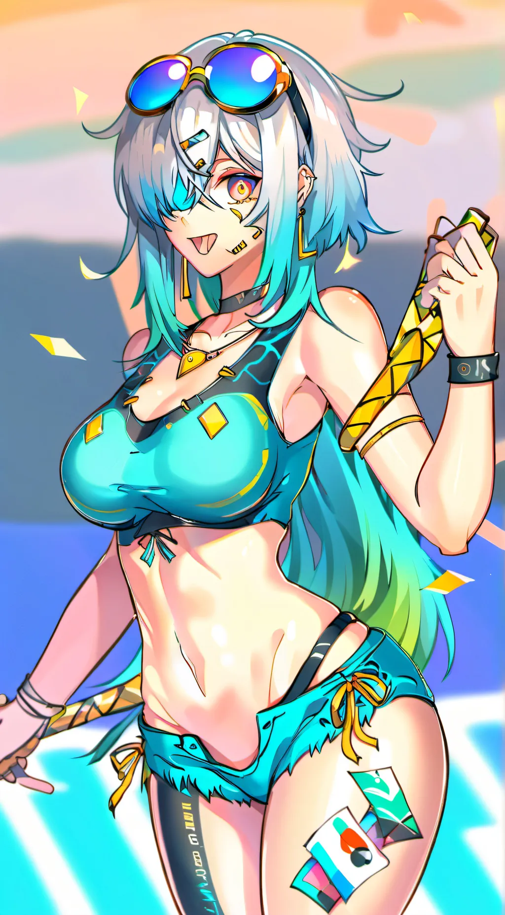 ai character: Phoenix Fruit background