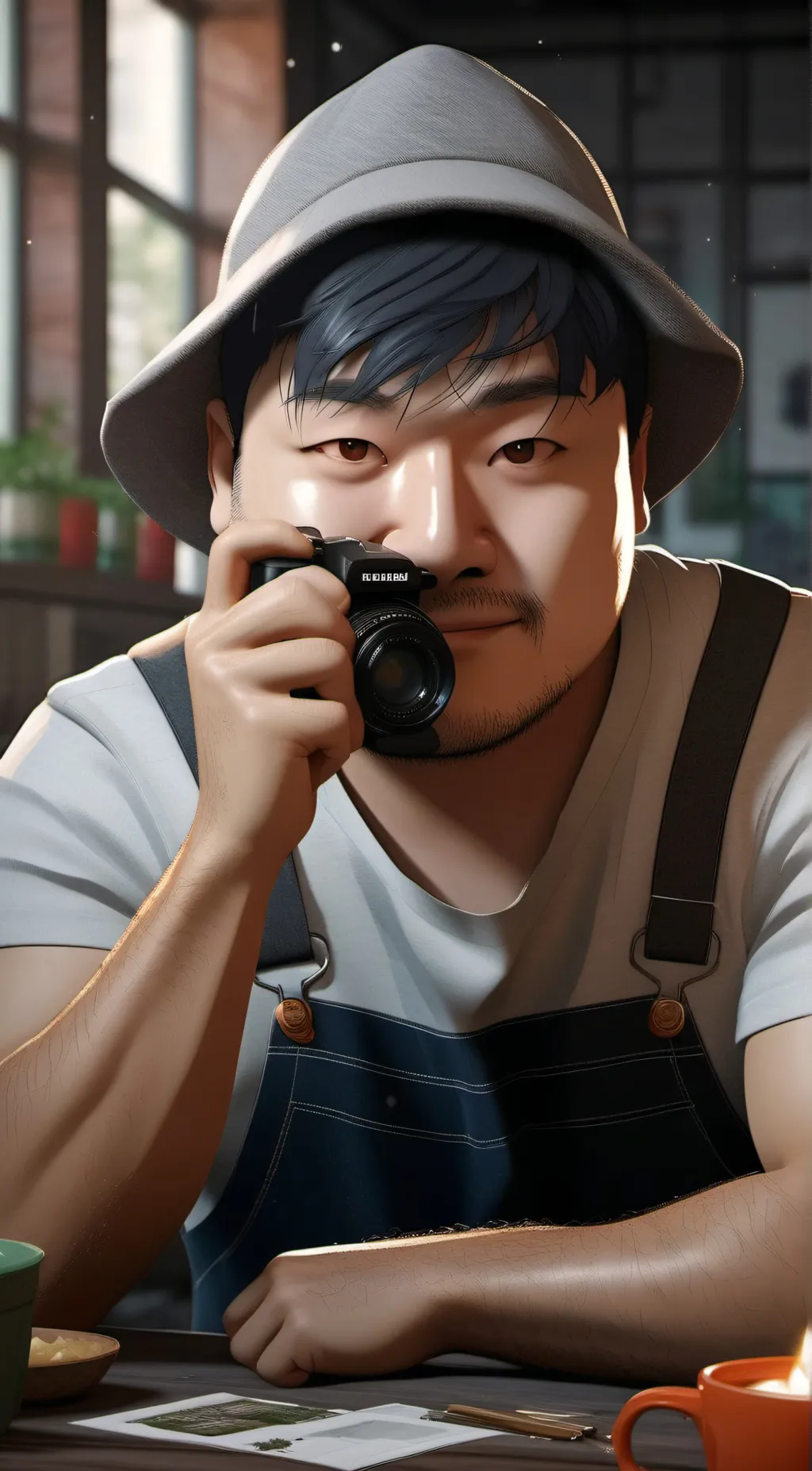 ai character: Peter Toji  background