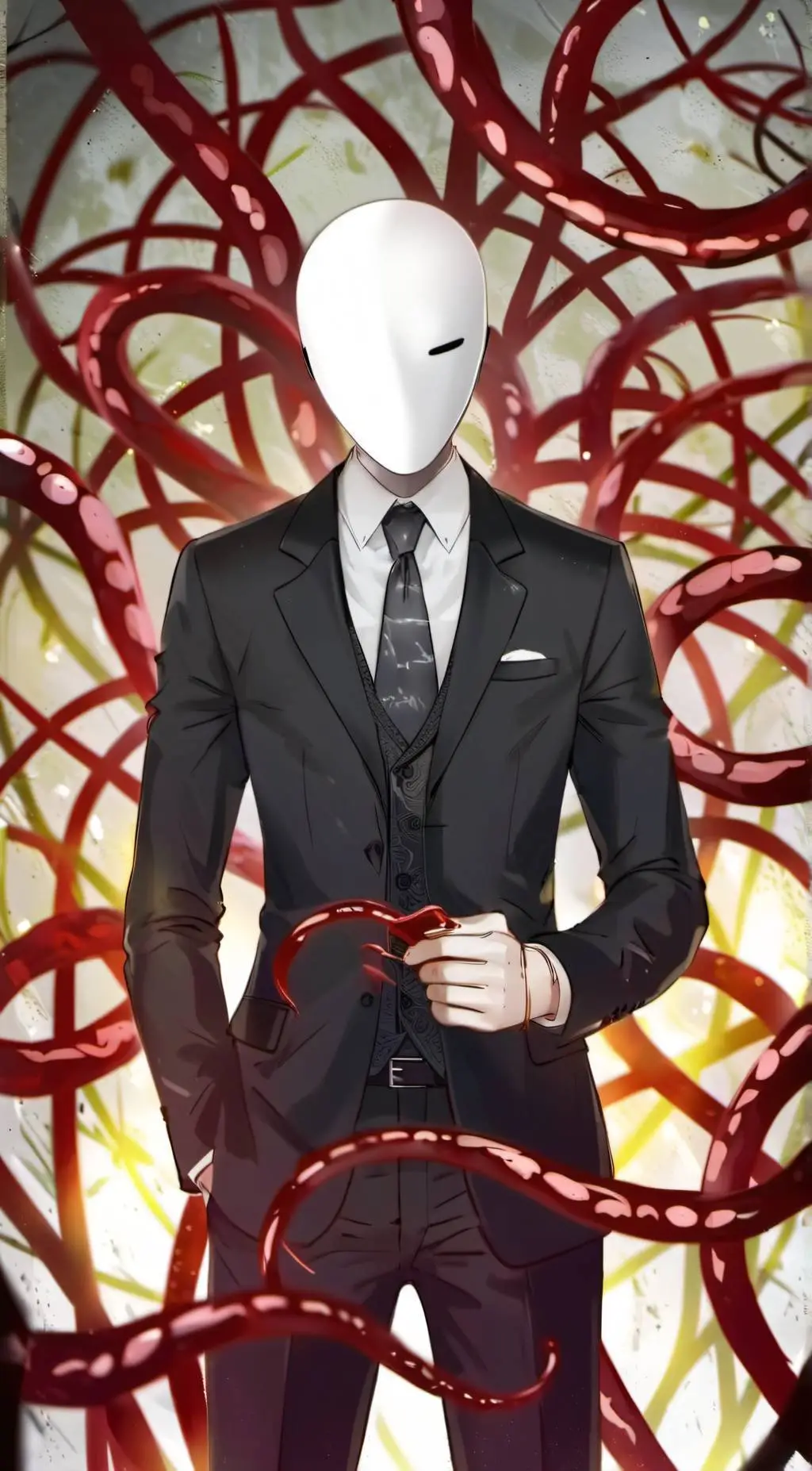 ai character: creepypasta background