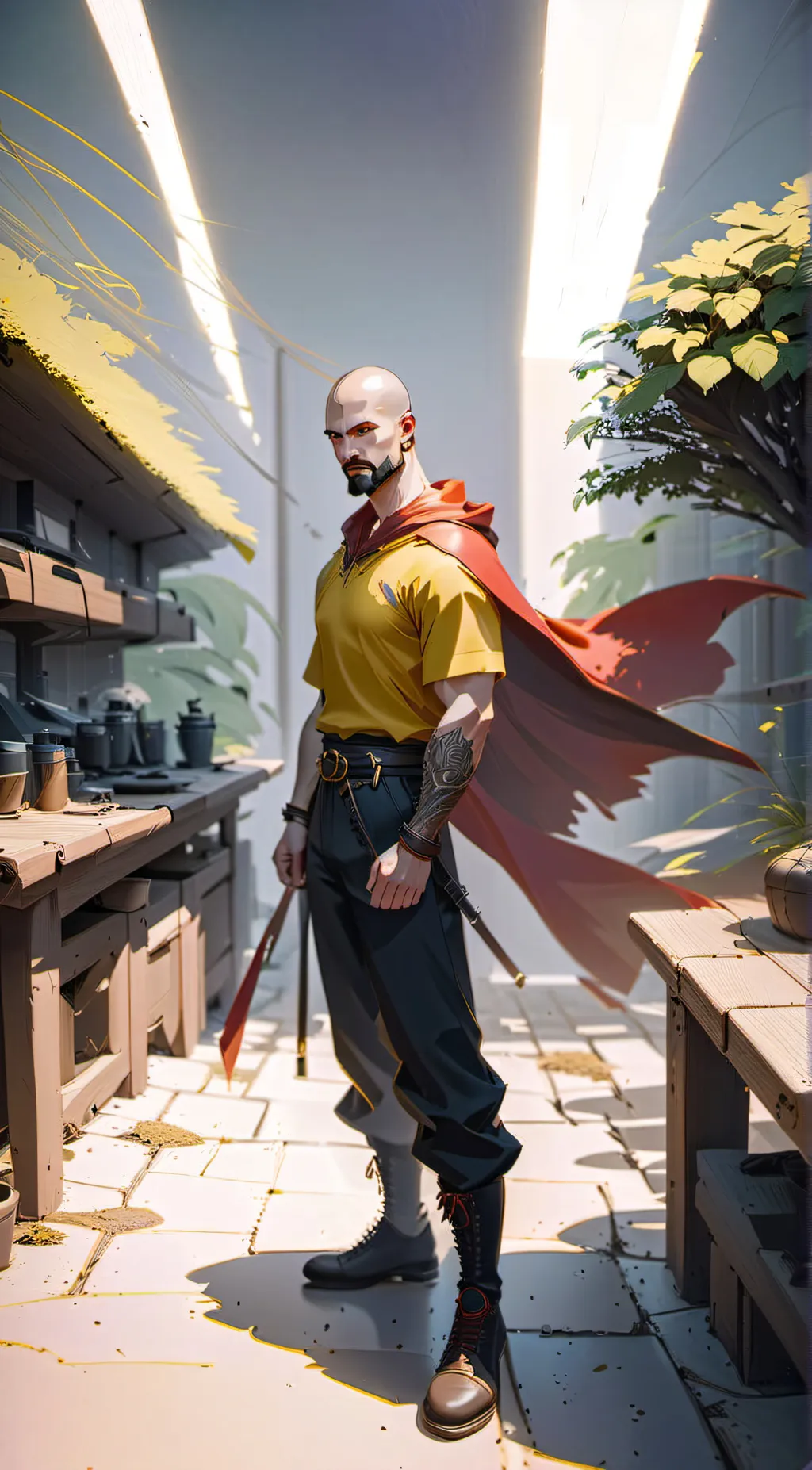 ai character: one punch man background
