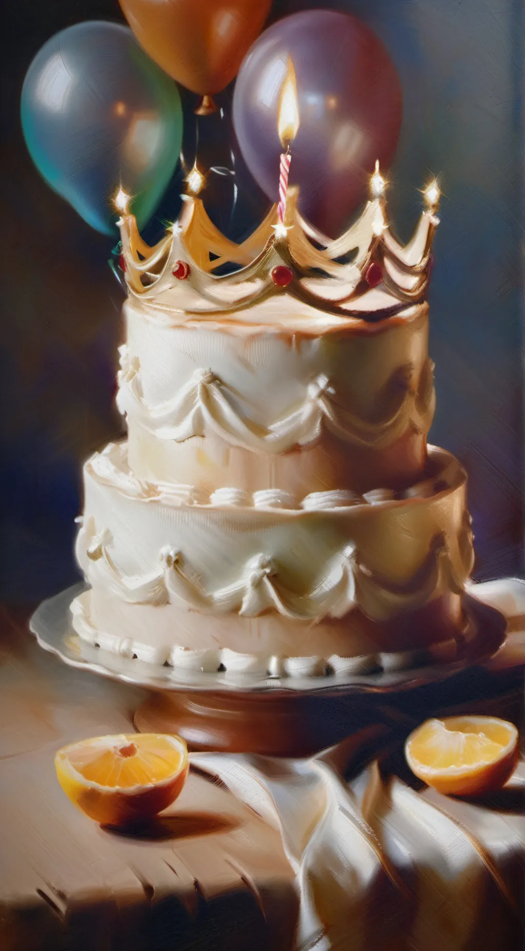 ai character: Happy Birthday T background
