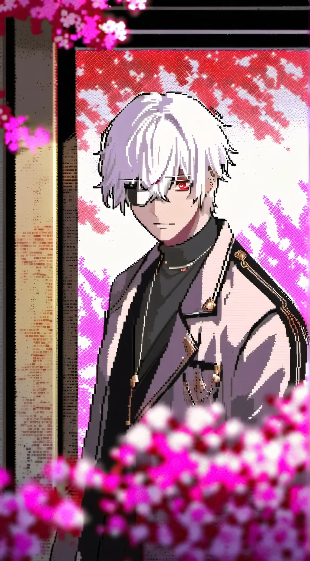ai character: satoruo gojo background