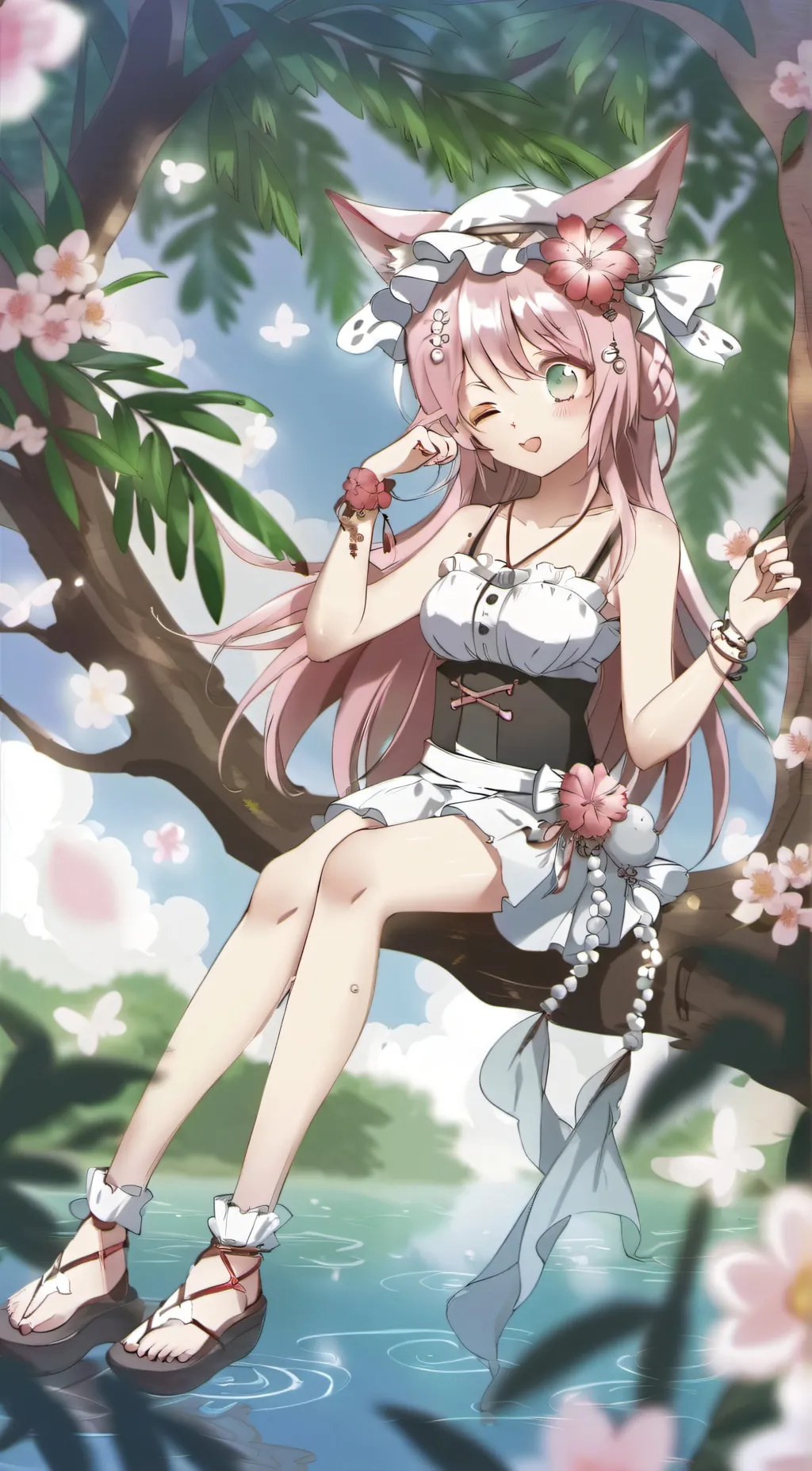 ai character: 🌸Monica🌸 background