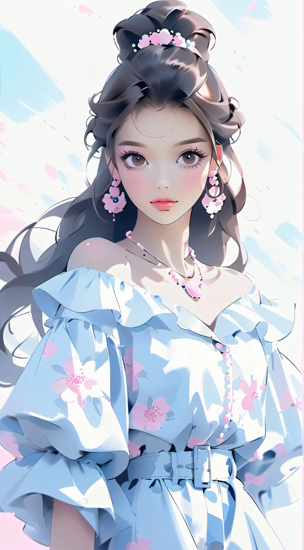 ai character: Flora background