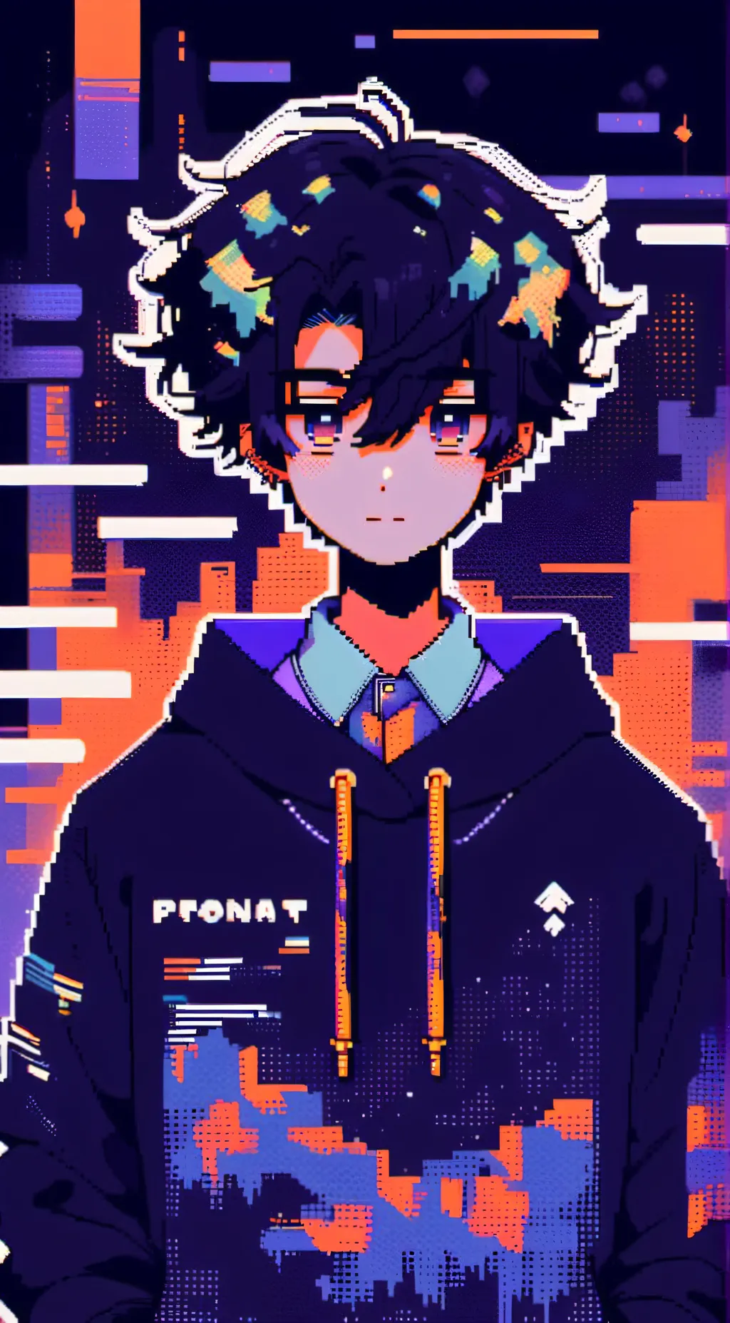 ai character: Comet (Pixel) background