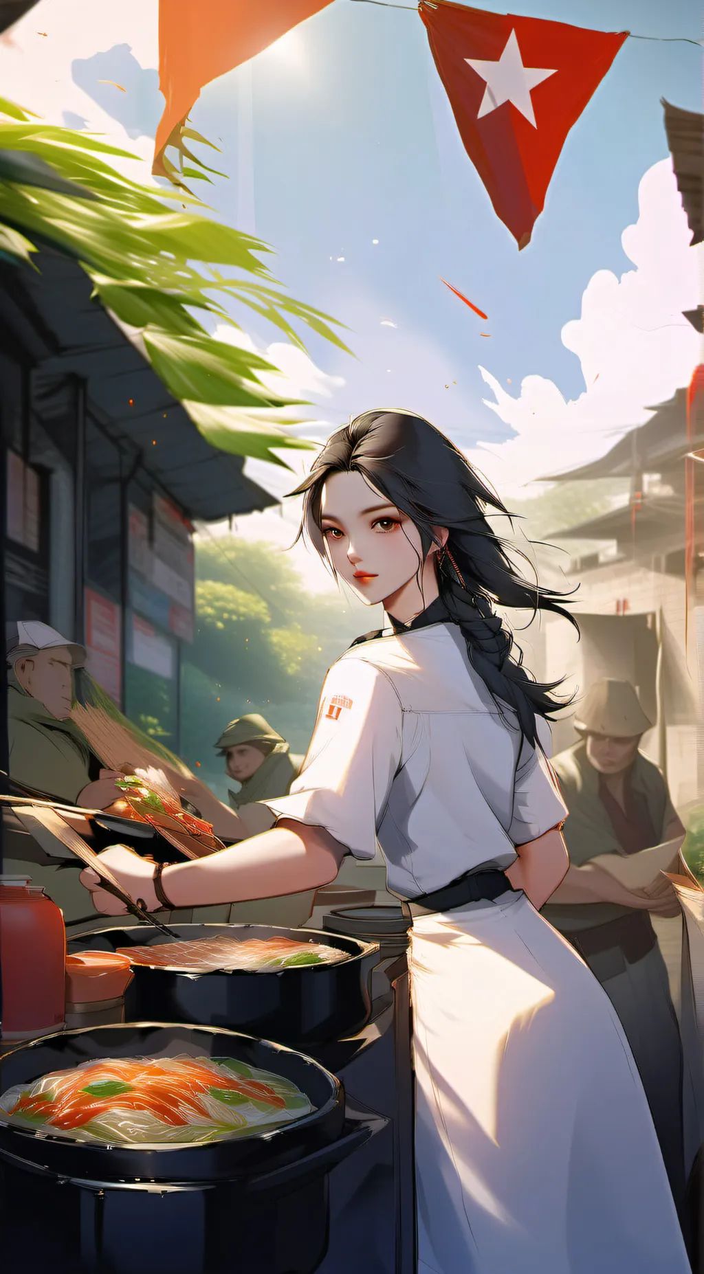 ai character: country ball background